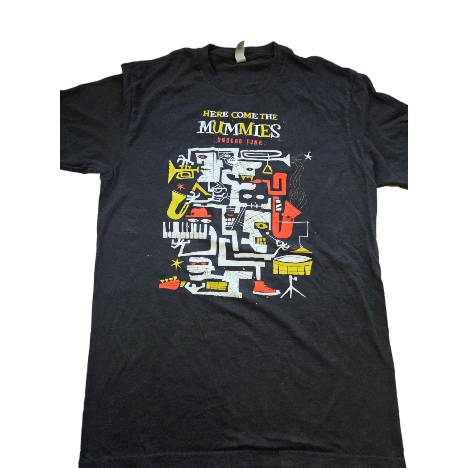 Hereu Here Come The Mummies Undead Funk Shirt Black Sz Small Band Tee Size US M / EU 48-50 / 2 - 1 Thumbnail
