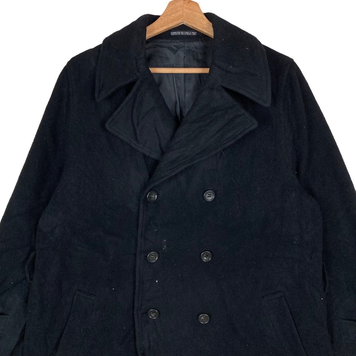 Vintage Vintage Ined Double Breasted Flat Button Jacket Size US M / EU 48-50 / 2 - 2 Thumbnail