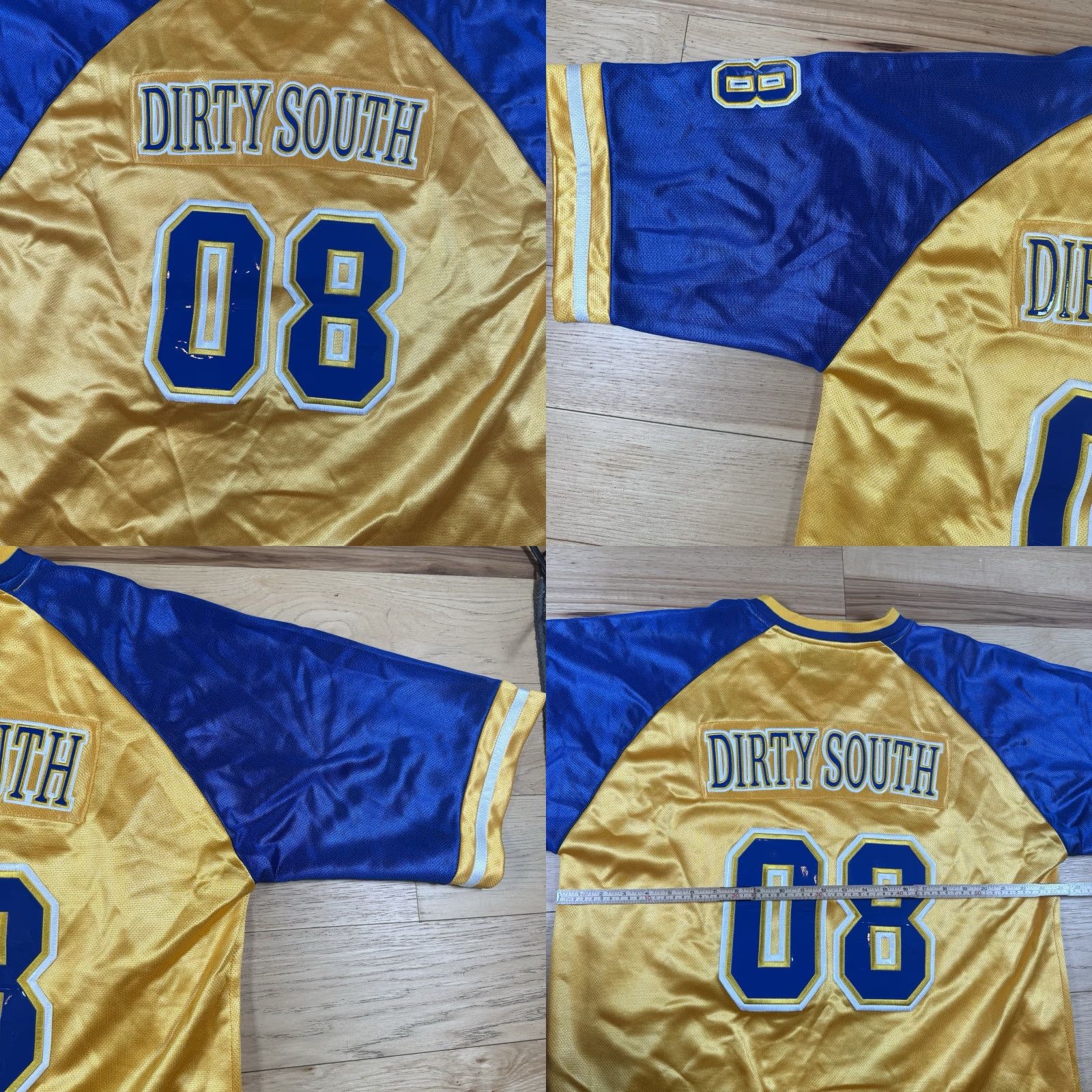 Vintage VINTAGE New York & Company Jersey City Football Blue Gold L Mens Large Regular Casual Activewear Football Jersey City Series Mens Size US L / EU 52-54 / 3 - 8 Thumbnail