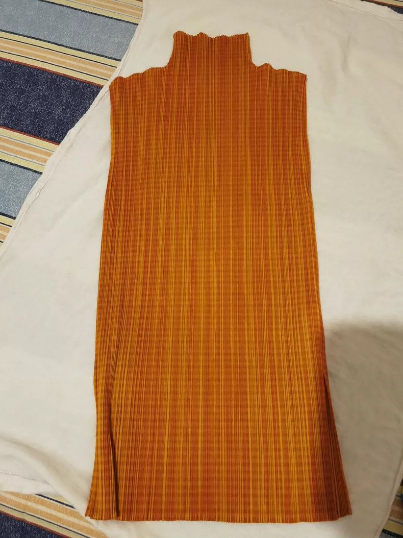 Issey Miyake issey miyake size:3 Orange vest skirt 2505-Nextarrow Size XXS / US 00 / IT 34 - 1 Thumbnail