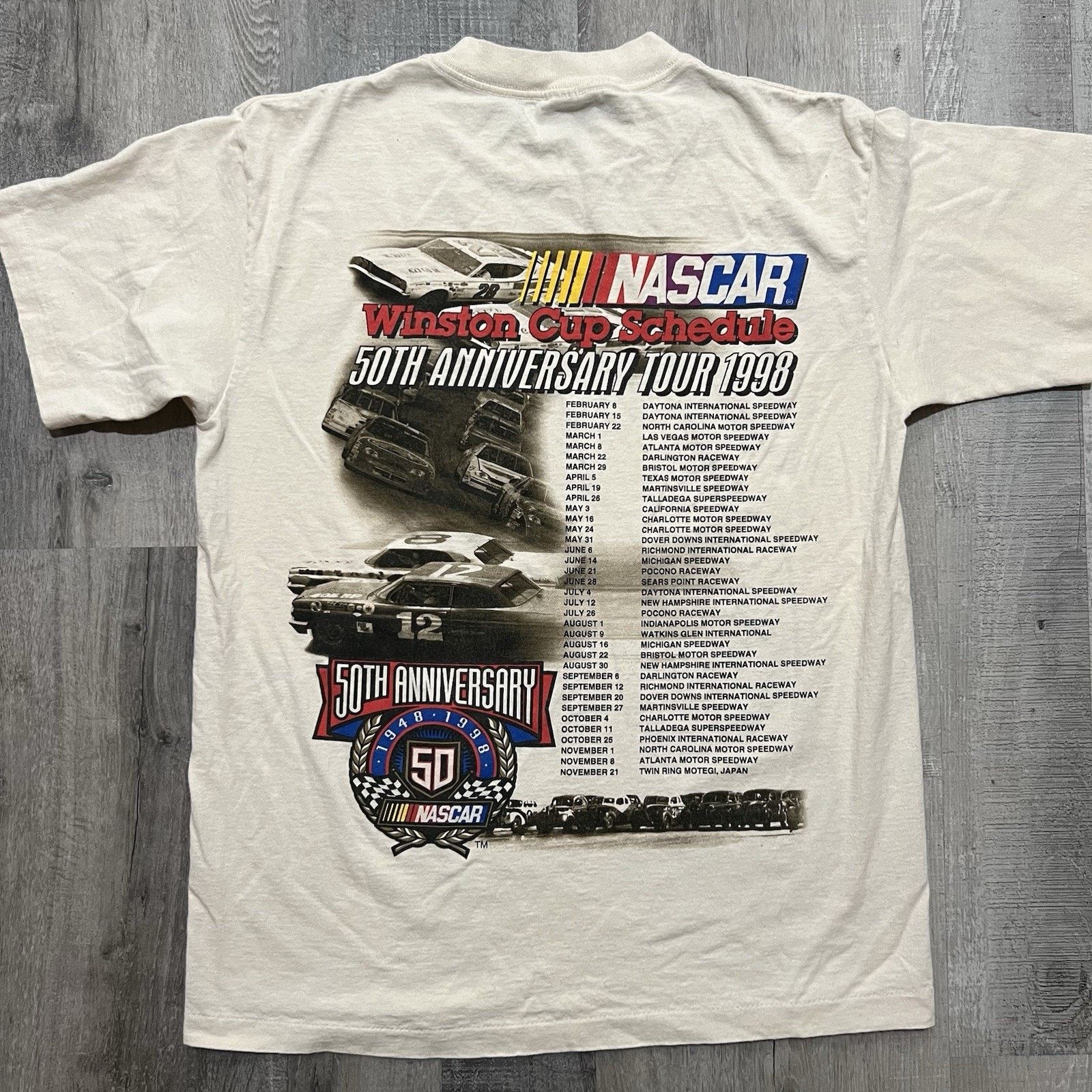 Vintage VTG 1998 NASCAR 50th Anniversary Tour T-Shirt Racing USA L Size US L / EU 52-54 / 3 - 2 Thumbnail