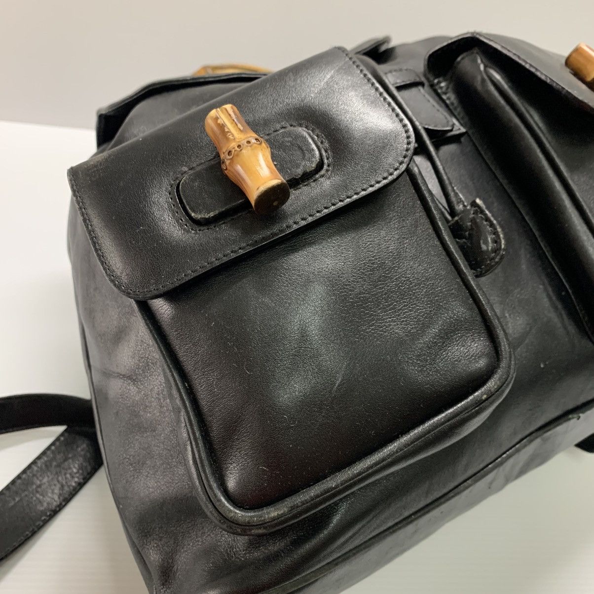 Gucci Gucci Bamboo Leather Backpack Size ONE SIZE - 10 Thumbnail