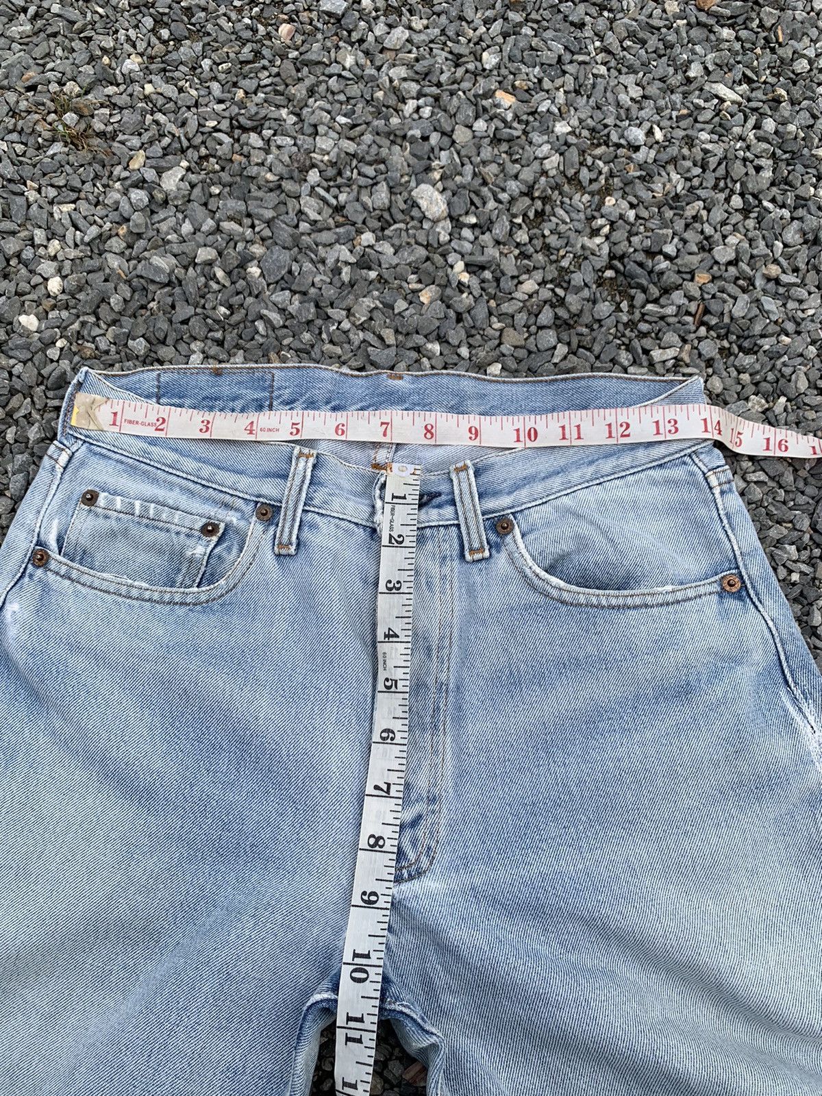 Levi's VINTAGE LEVIS 501 RINDEM 80’s USA FADED DISTRESSED DENIM Size US 29 - 23 Thumbnail