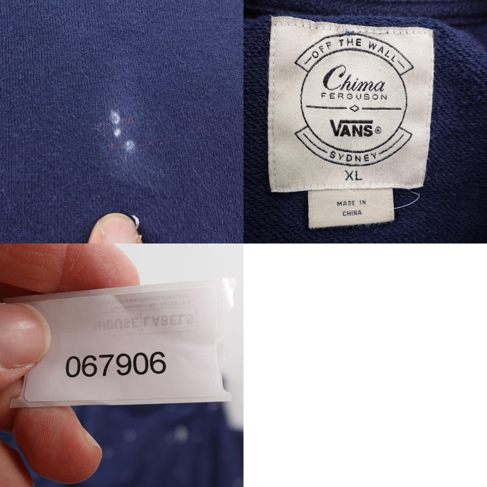 Vans VANS Sweatshirt Mens XL Blue Chima Ferguson Wolf Moon Crewneck Pullover Skater Graphic Print Wolf Logo Ready for Skateboarding Mens Size US XL / EU 56 / 4 - 8 Thumbnail