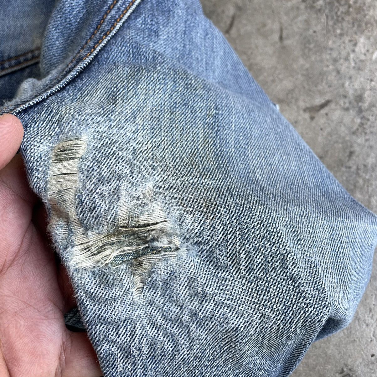 Levi's Vintage Clothing 🔥Vintage Levis 512 Stoned Washed Ripped Distress Denim Jeans Size US 36 / EU 52 - 11 Thumbnail