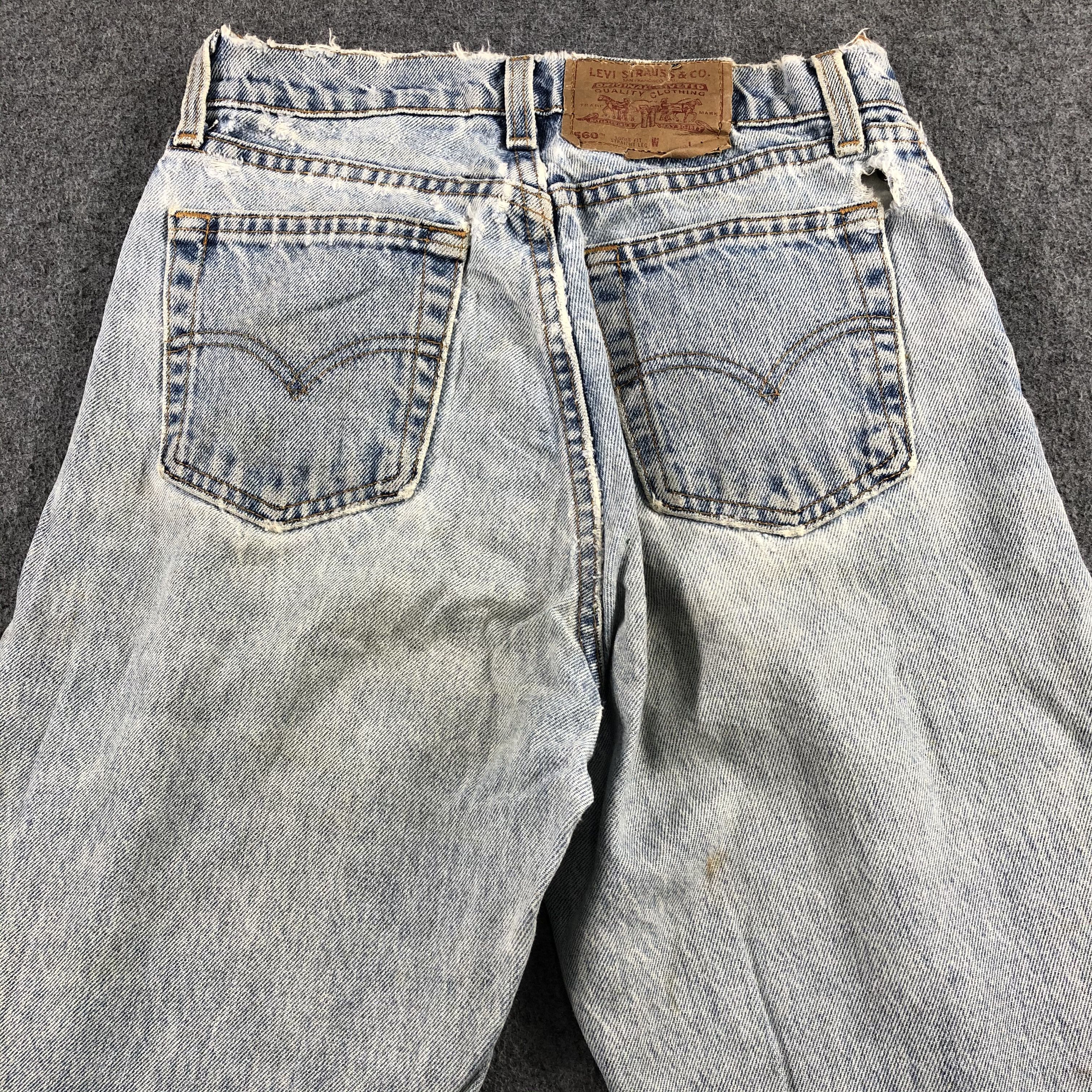 Levi's Vintage 90s Light Wash Levis 560 Jeans-J2043 Size US 28 / EU 44 - 4 Thumbnail