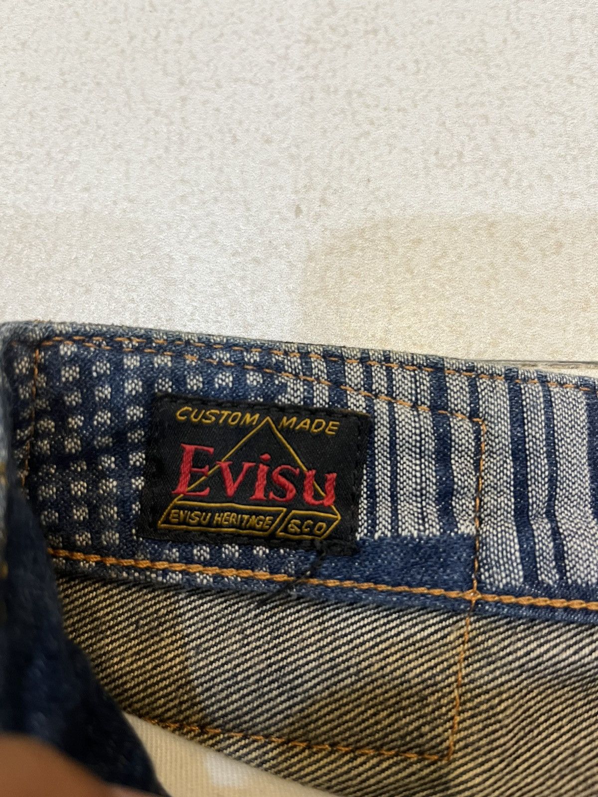 Evisu Evisu Daicock Japanese Sashiko Patchwork Size US 31 - 7 Thumbnail