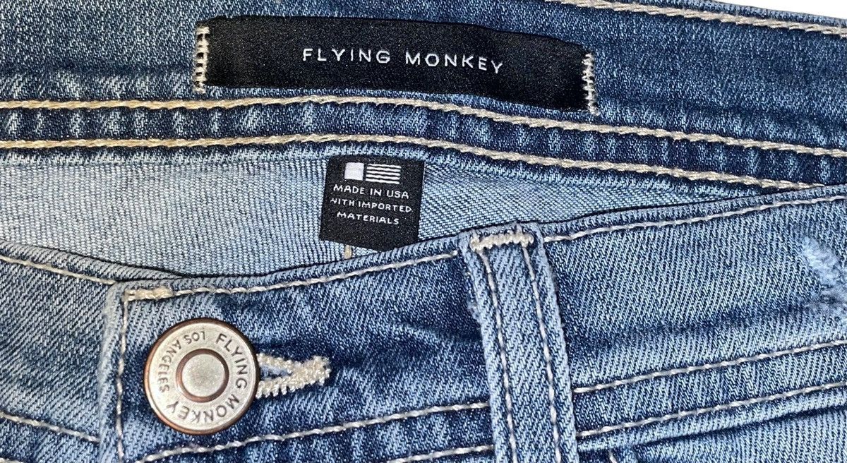 Other Flying Monkey Denim Cutoff Shorts Size 27" / US 4 / IT 40 - 4 Thumbnail