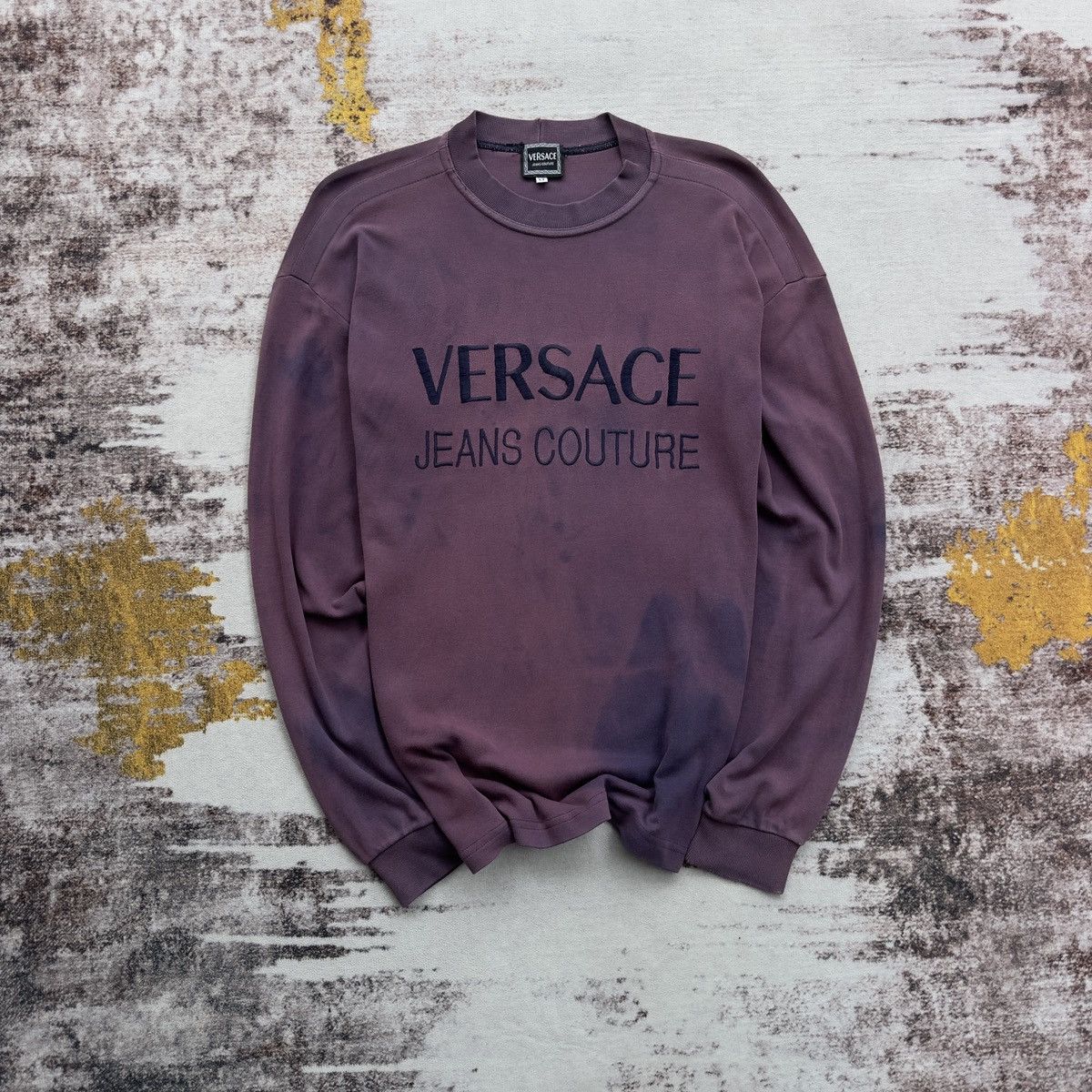 VINTAGE VERSACE EMBROIDERY LOGO ASID WASH RARE