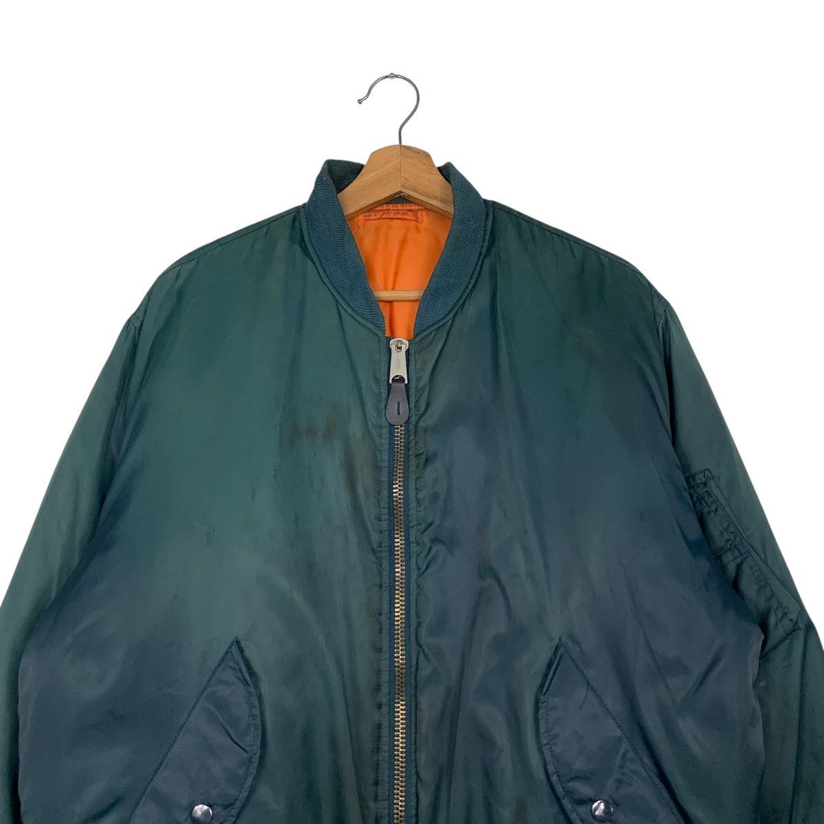 Vintage 90's PHANTOM MILITARY Ma1 Flight Bomber Jacket #2490-C112 Size US L / EU 52-54 / 3 - 2 Thumbnail