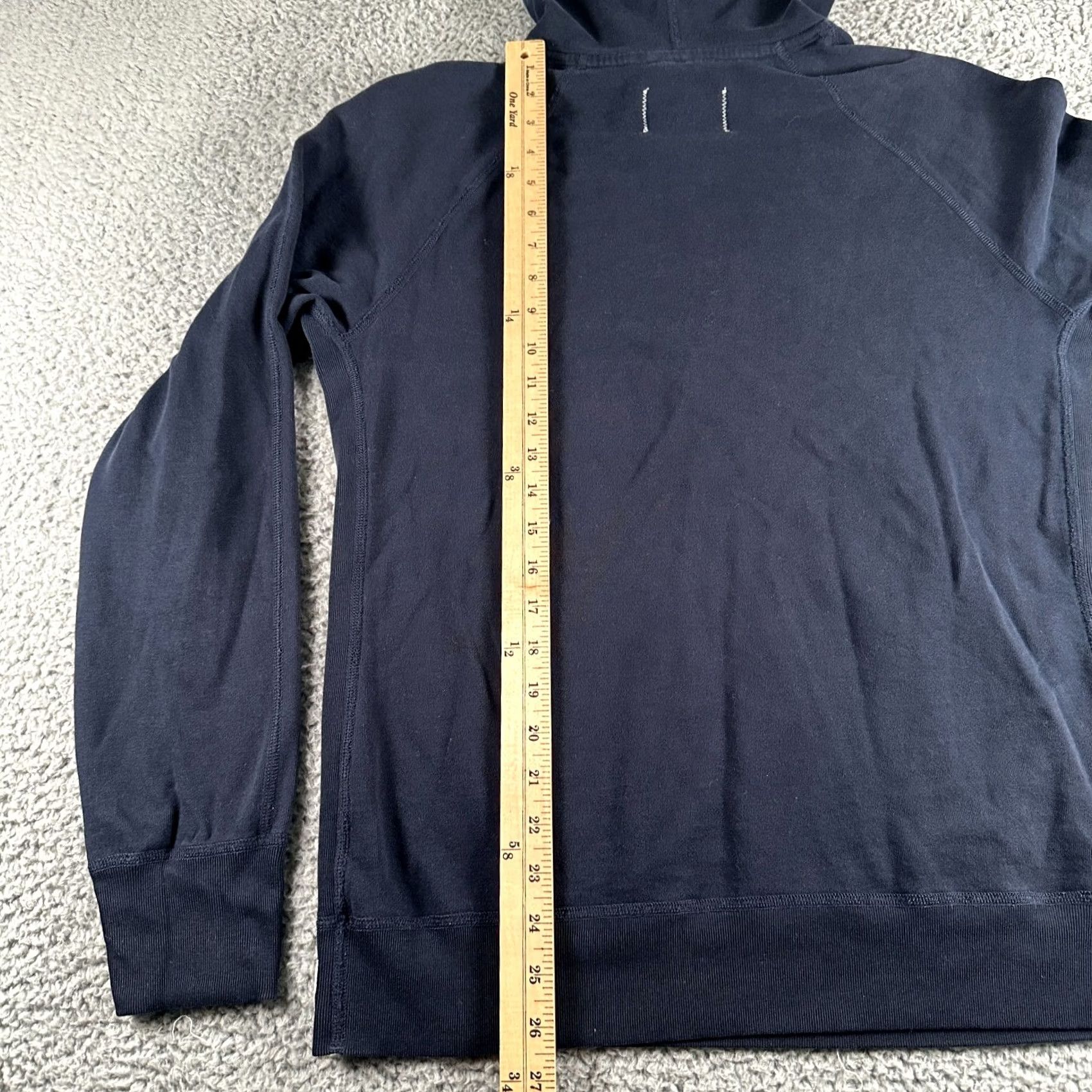 Reigning Champ Reigning Champ Hoodie Mens Medium Navy Pullover Hooded Logo Kangaroo Pocket Blue 90s Sports Size US M / EU 48-50 / 2 - 7 Thumbnail
