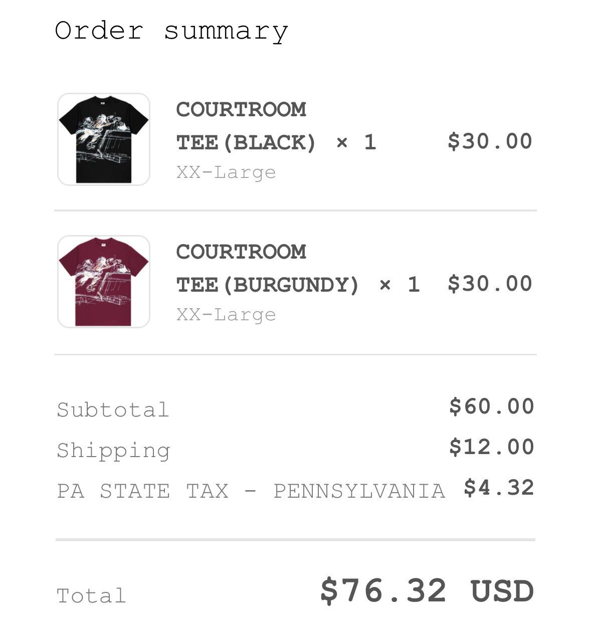 Fuck The Population FTP Courtroom Tee (Burgundy) Size XXL Size US XXL / EU 58 / 5 - 5 Thumbnail