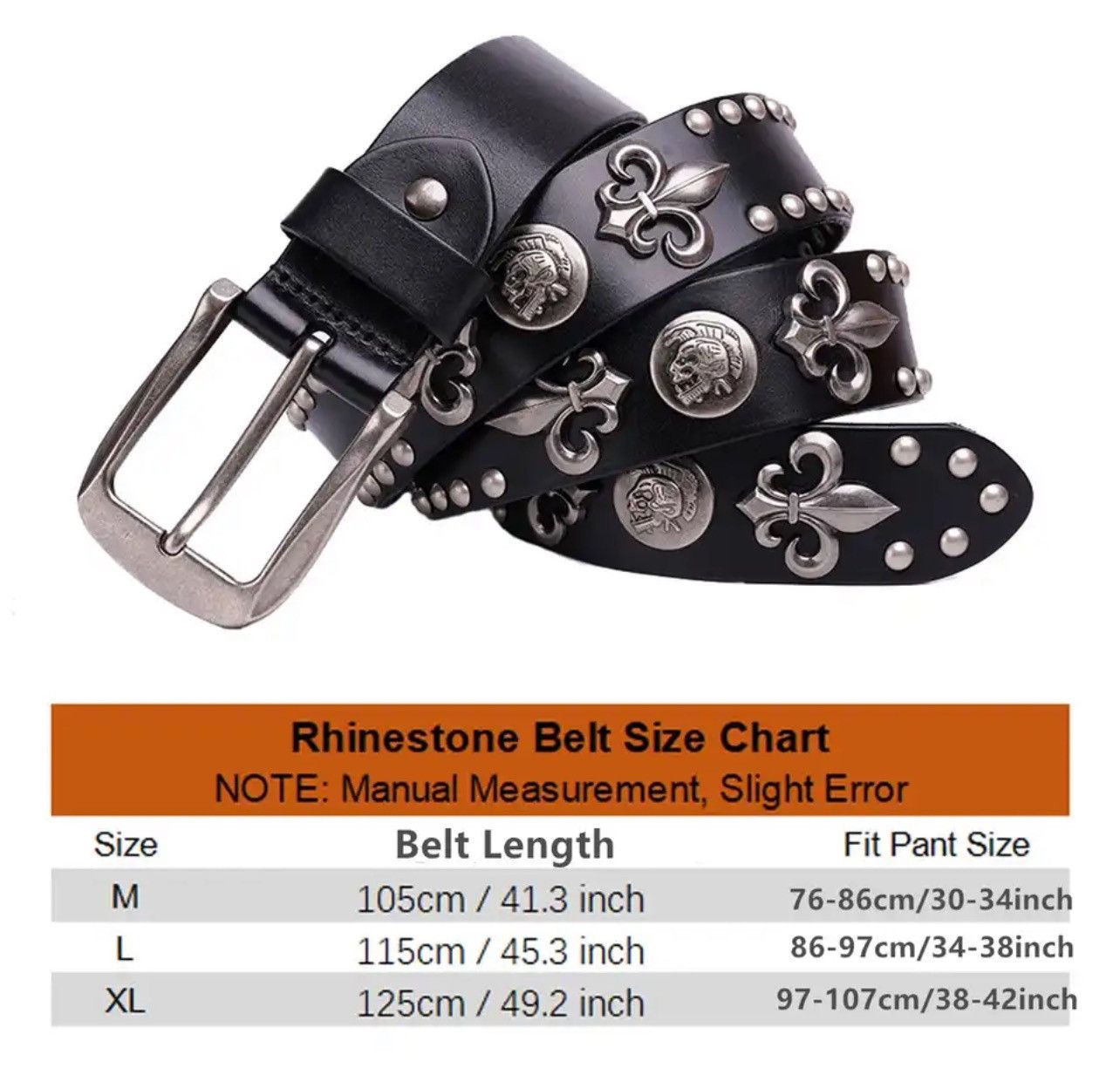 Other Heavy Metal Rivet Punk Belts Size ONE SIZE - 2 Thumbnail