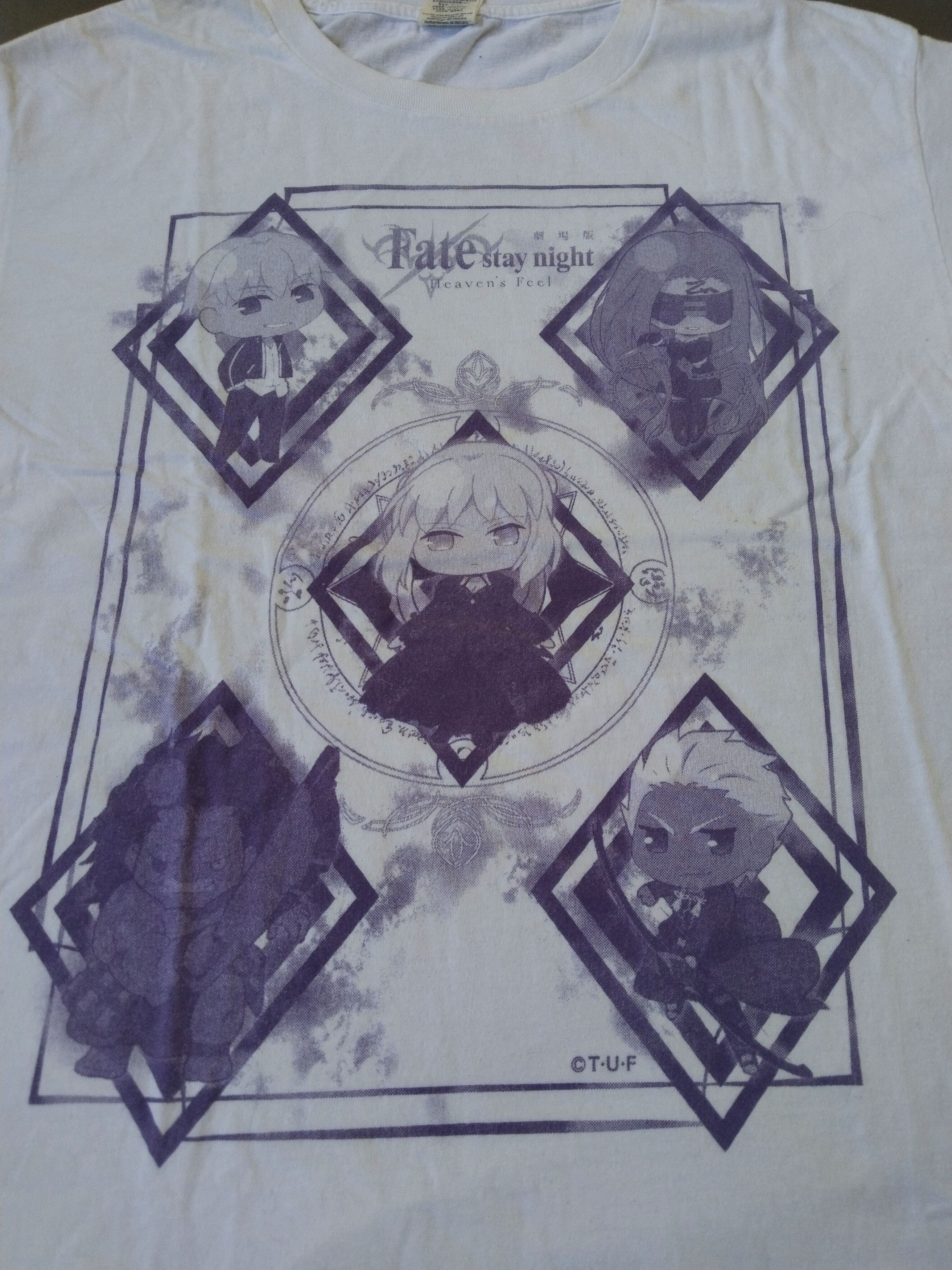 Anime Official Fate Stay Night Heaven Feels Rare Promo Anime tee Size US M / EU 48-50 / 2 - 2 Thumbnail