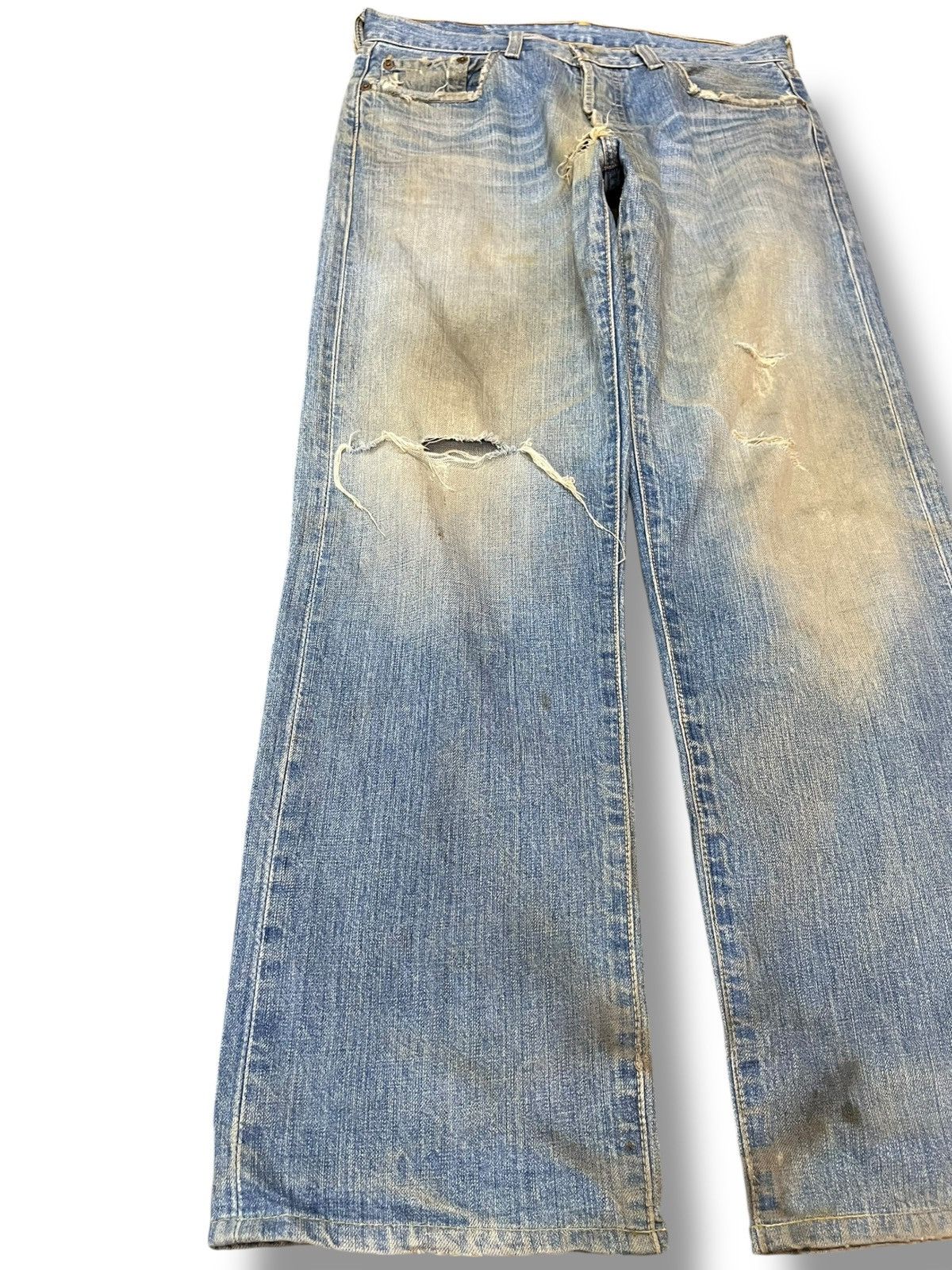 Levi's Vintage Clothing Vintage Levi’s 501 Mudwash Grunge Distressed Denim Size US 30 / EU 46 - 3 Thumbnail