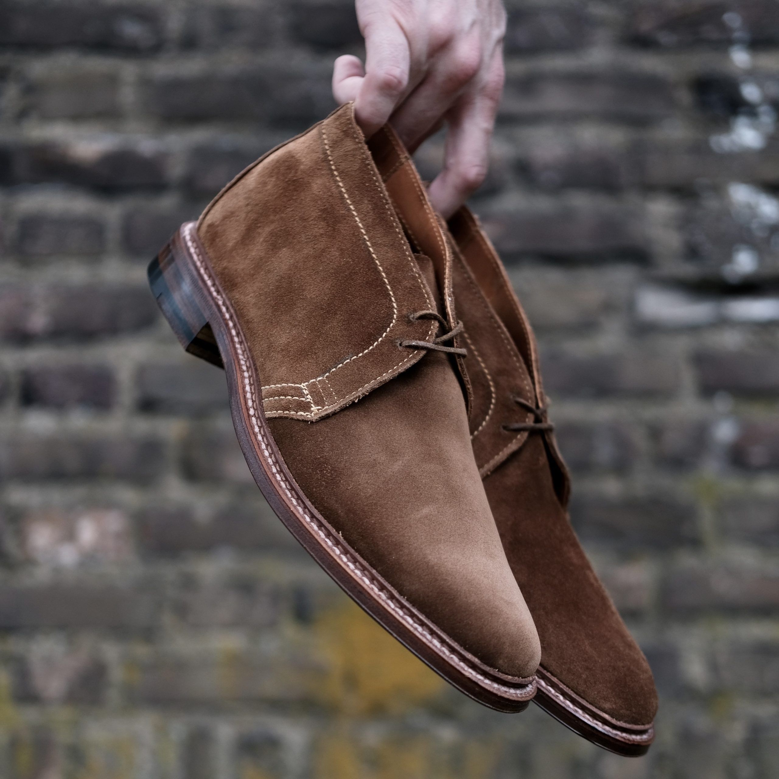 image of Alden Unlined Chukka Boots 1492 Size 8.5 in Brown, Men's