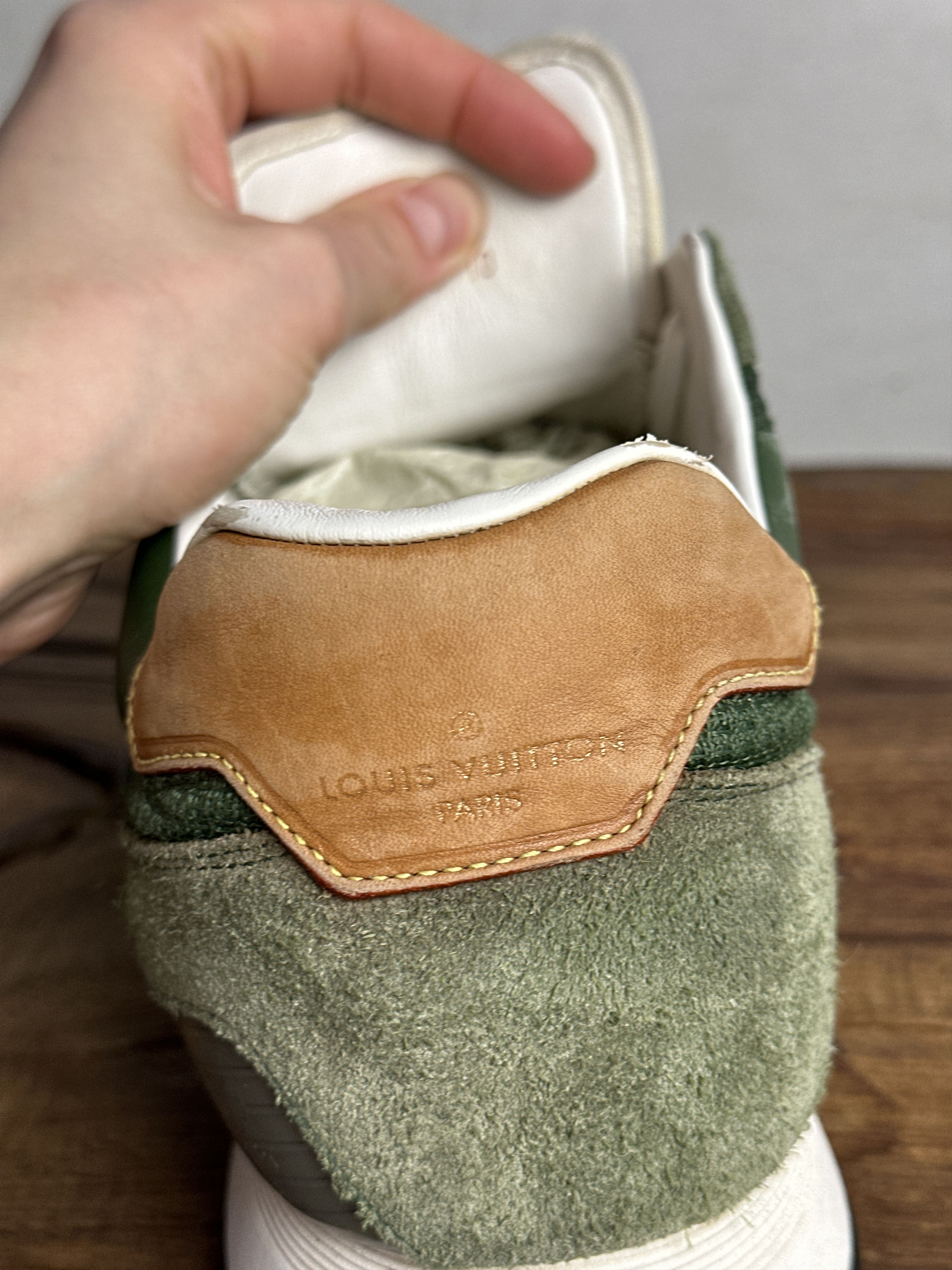 Louis Vuitton Louis Vuitton Green Sewed Abbesses Sneakers Size US 10 / EU 43 - 14 Thumbnail