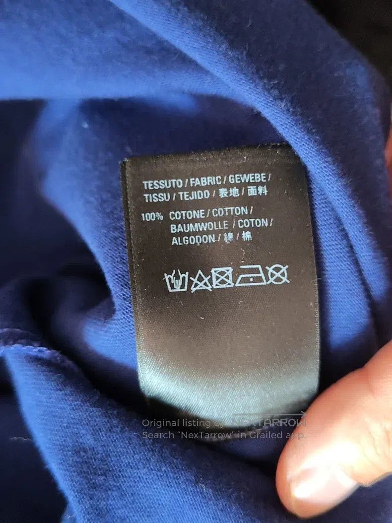 Balenciaga Balenciaga Men's T-shirt with Blue Cola Logo Size US L / EU 52-54 / 3 - 6 Thumbnail