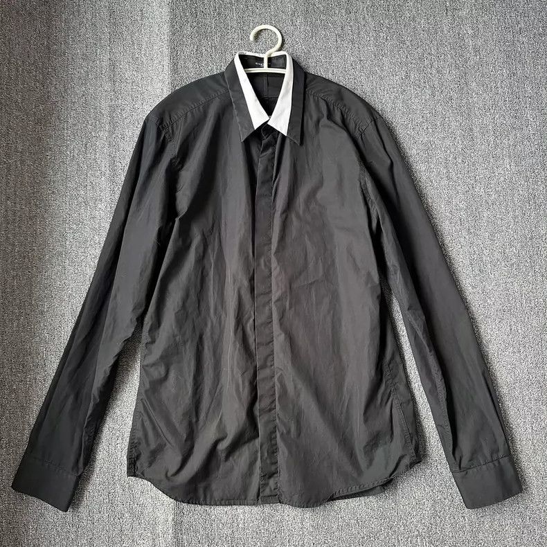 Givenchy Givenchy Size40 Black Contrasting Color Shirt / Size 40 Size US S / EU 44-46 / 1 - 1 Thumbnail
