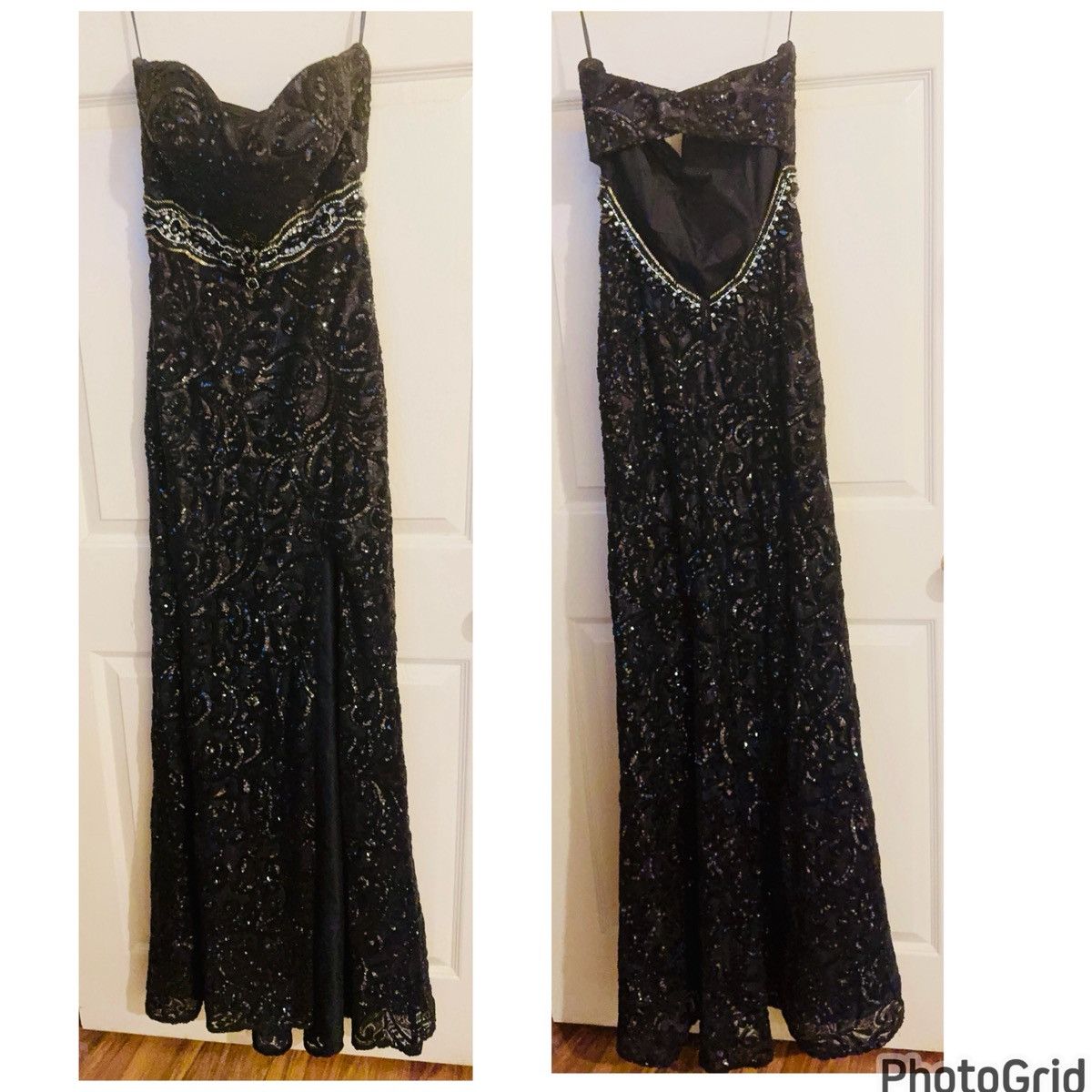 Other Madison James Strapless Beaded Gown Size L / US 10 / IT 46 - 14 Thumbnail