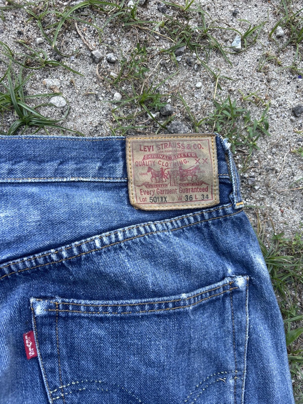 Levi's Levis 501xx (LVC) Made In USA Selvedge Jeans Size US 36 / EU 52 - 13 Thumbnail