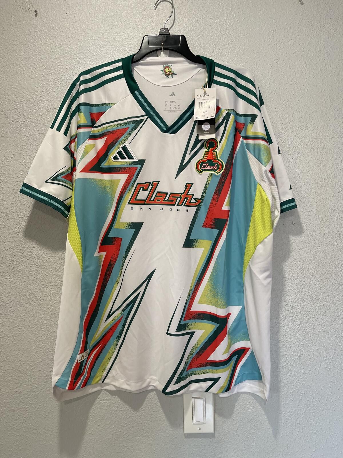 Adidas adidas San Jose Clash Soccer Jersey 2XL New with Tags Size US XXL / EU 58 / 5 - 1 Thumbnail