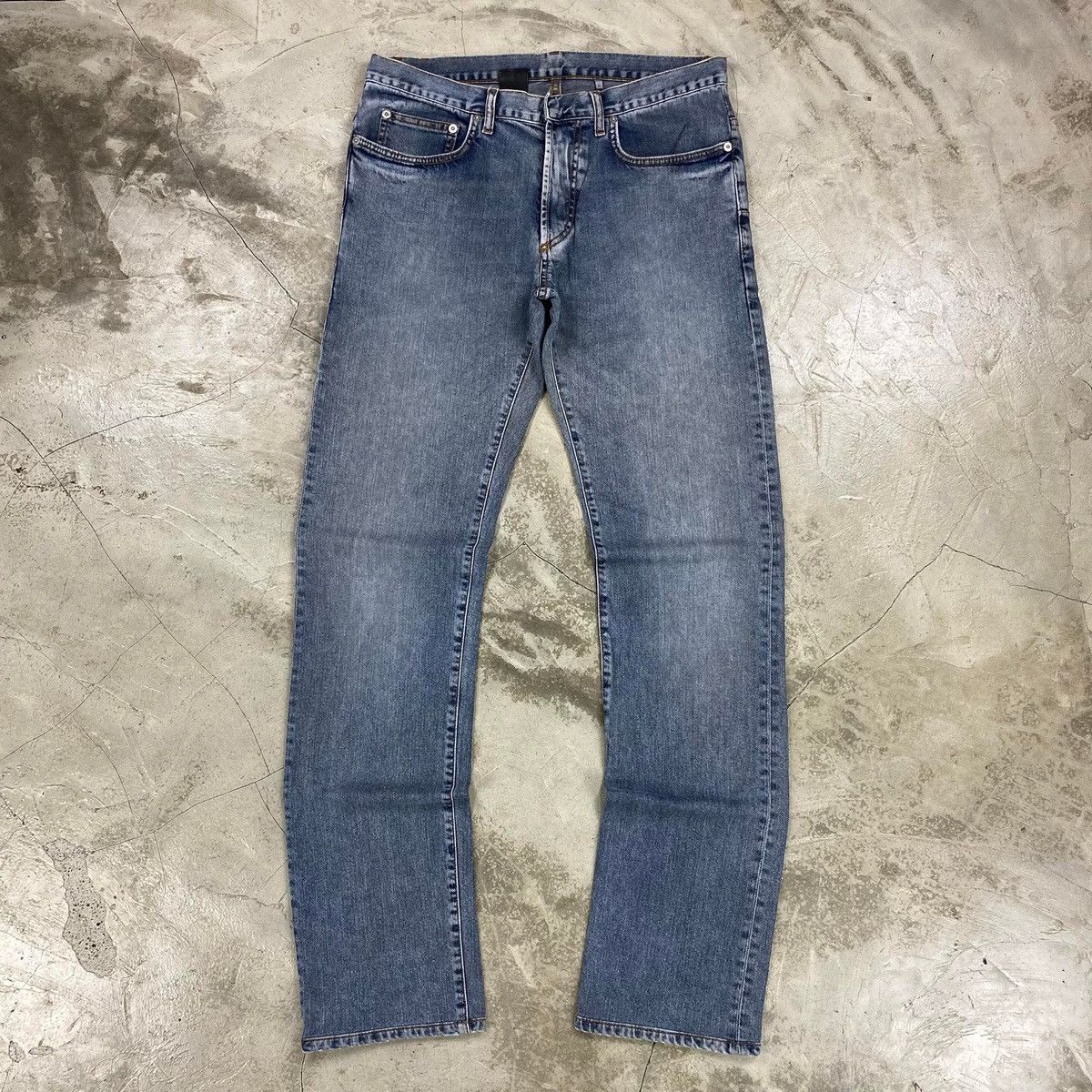 Dior SS2013 Kris Van Assche ‘JAKE’ Cloud Wash Slim Stretch Jeans Size US 31 - 3 Thumbnail