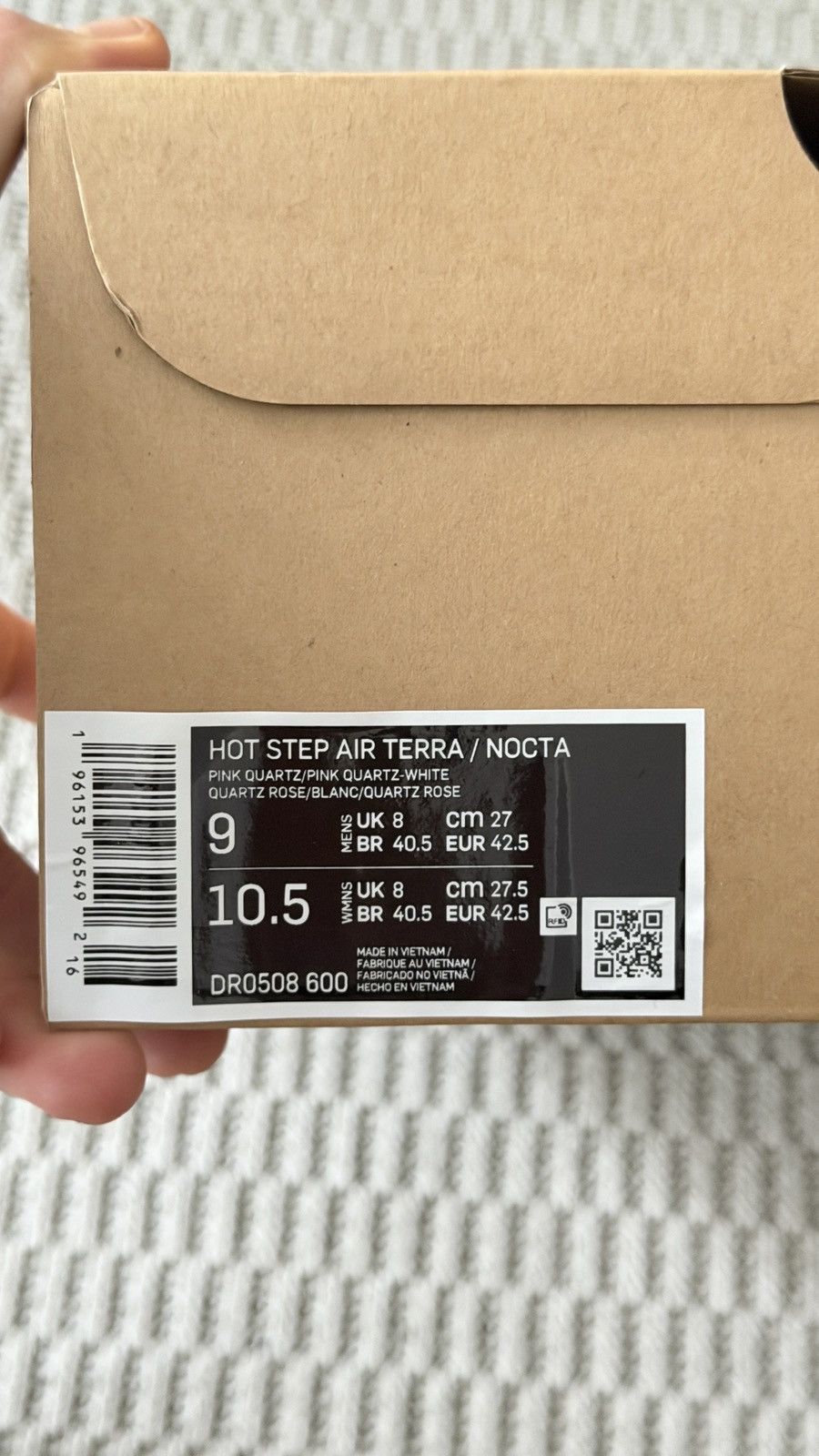 NOCTA HOT STEP AIR TERRA / NOCTA | PINK QUARTZ Size US 9 / EU 42 - 9 Thumbnail