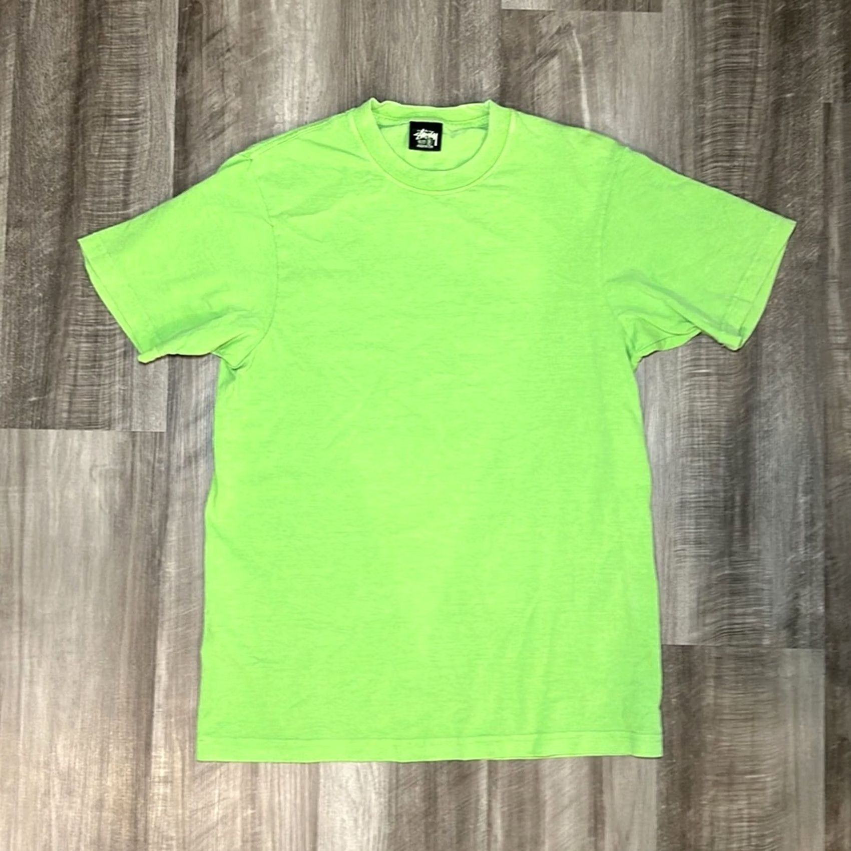 Vintage VINTAGE Stussy Tee Shirt Green Small Men XS? Size US S / EU 44-46 / 1 - 2 Thumbnail
