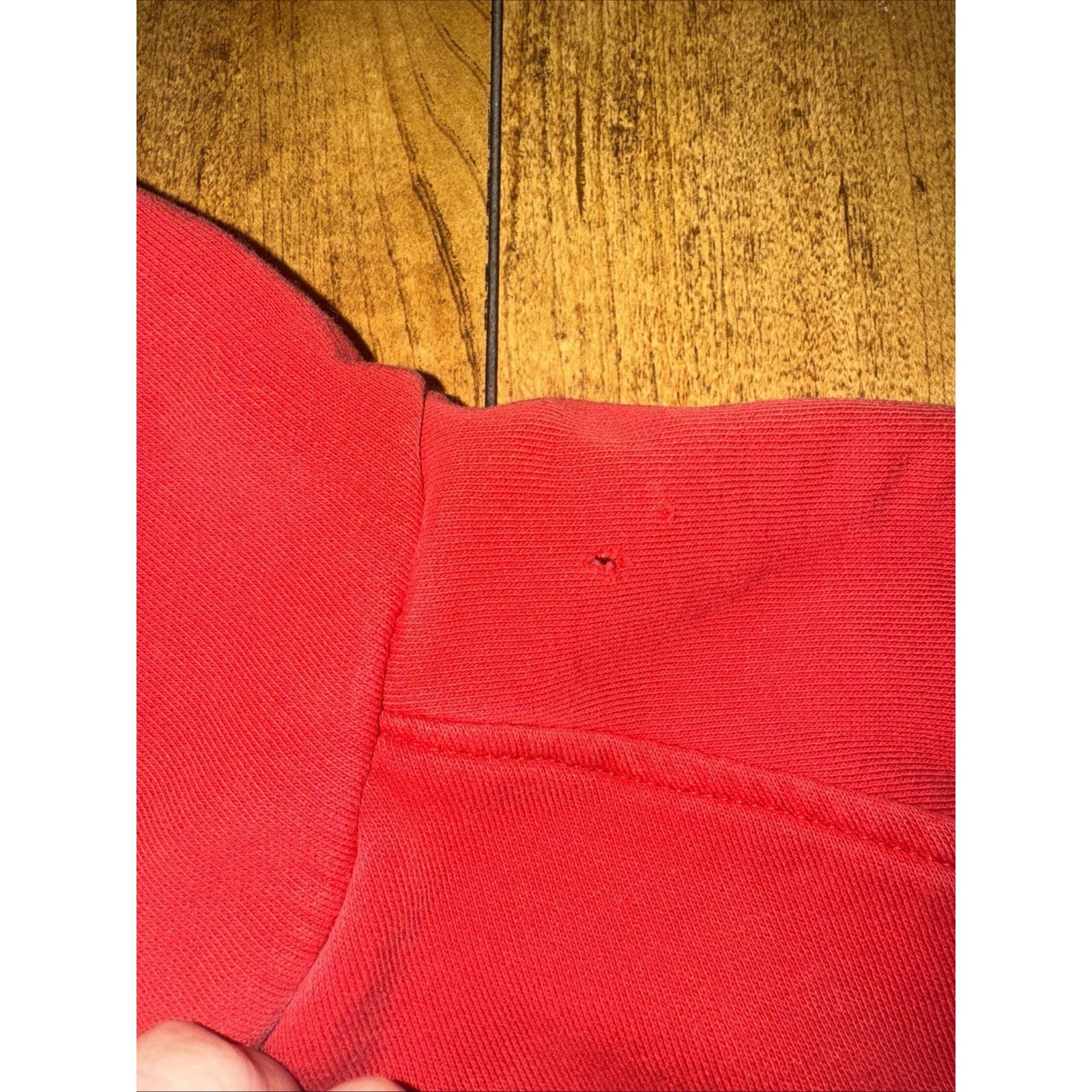 Nike × Vintage Nike Silver Tag Embroidered Swoosh Hoodie Red Large 22x27 Size US L / EU 52-54 / 3 - 5 Thumbnail