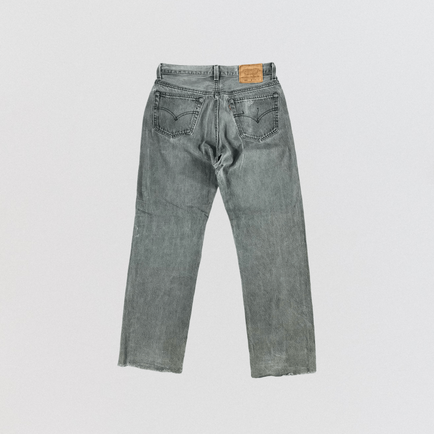 Levi's 90s Vintage Faded Black Levis 501 Jeans-JM2411 Size US 32 / EU 48 - 2 Thumbnail
