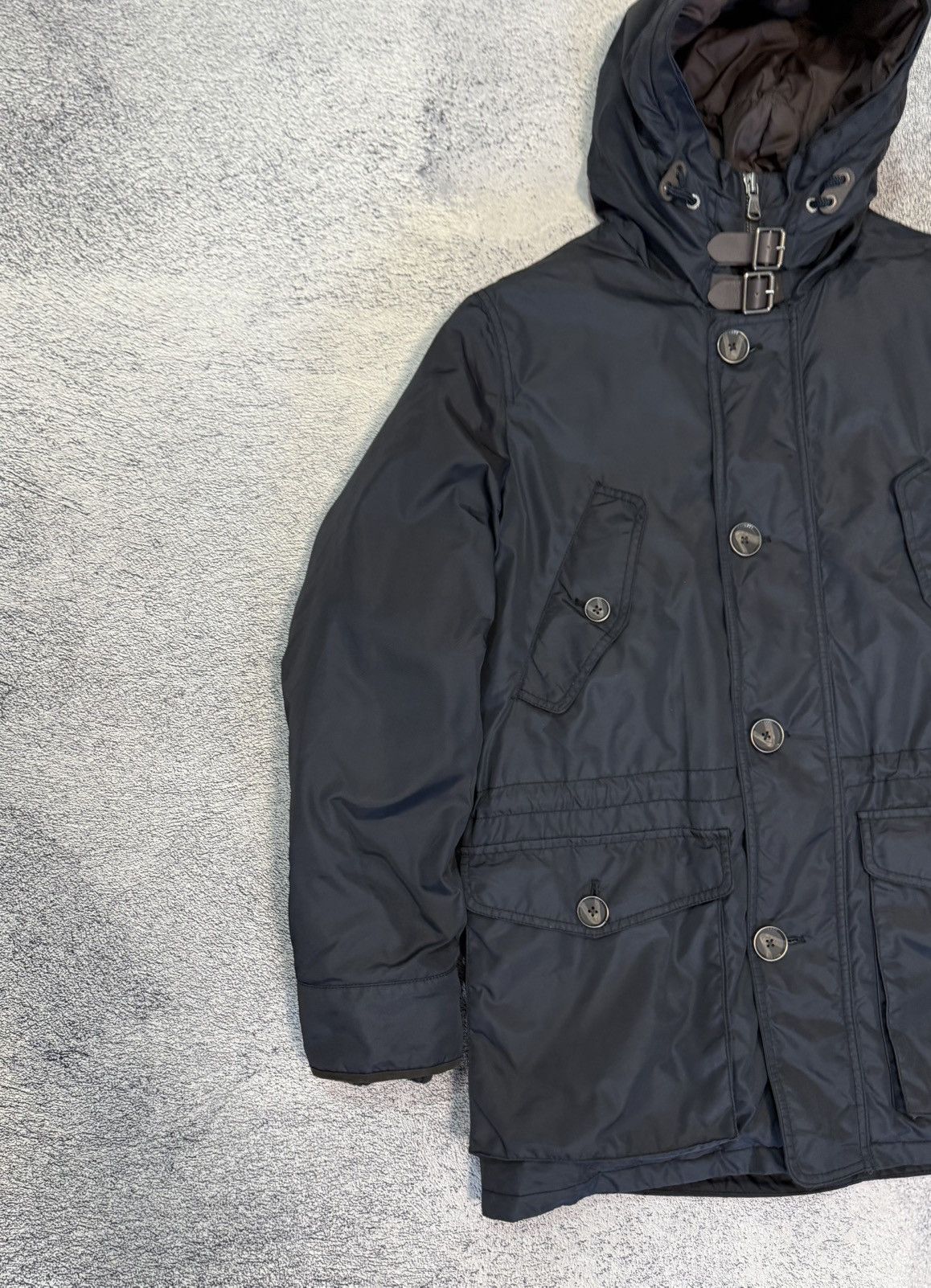 Hackett Hackett London Arctic Parka Men M Navy Down Jacket Hood Warm Size US M / EU 48-50 / 2 - 4 Thumbnail