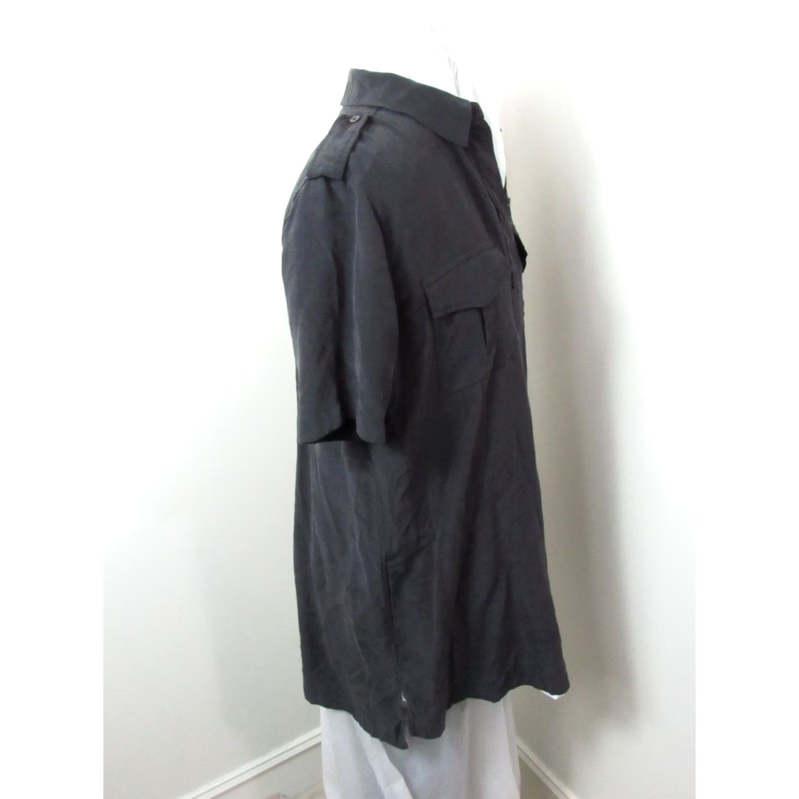Equipment Equipment Femme Silk Shirt Size Medium Black Button-Up Casual Business Women Shirt Size M / US 6-8 / IT 42-44 - 5 Thumbnail