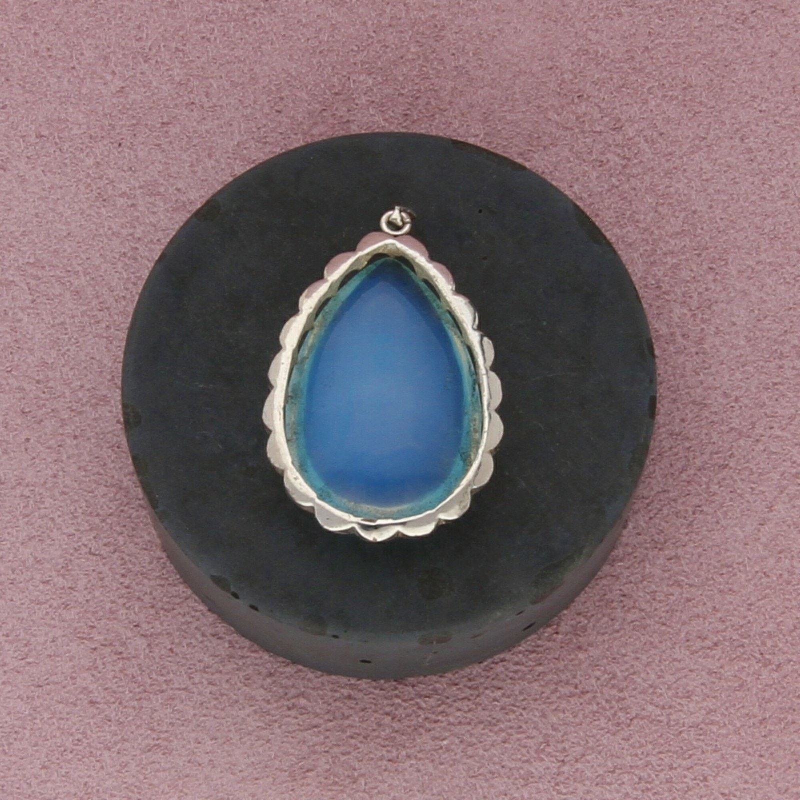 Sterling Silver sterling silver water opal drop pendant Size ONE SIZE - 2 Thumbnail