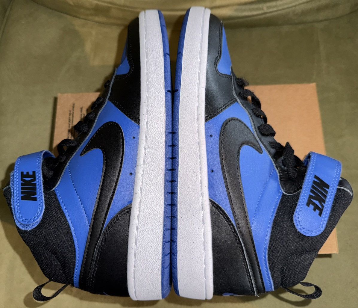 Nike Nike “Black Game Royal” Court Borough Mid 2 sneakers, GS NEW Size US 6.5 / EU 39-40 - 4 Thumbnail