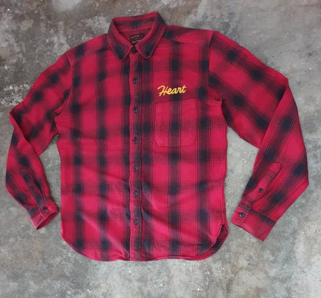 Beams Plus 💥Beams hearts checkered Japanese cafe racer style shirt Size US M / EU 48-50 / 2 - 4 Thumbnail