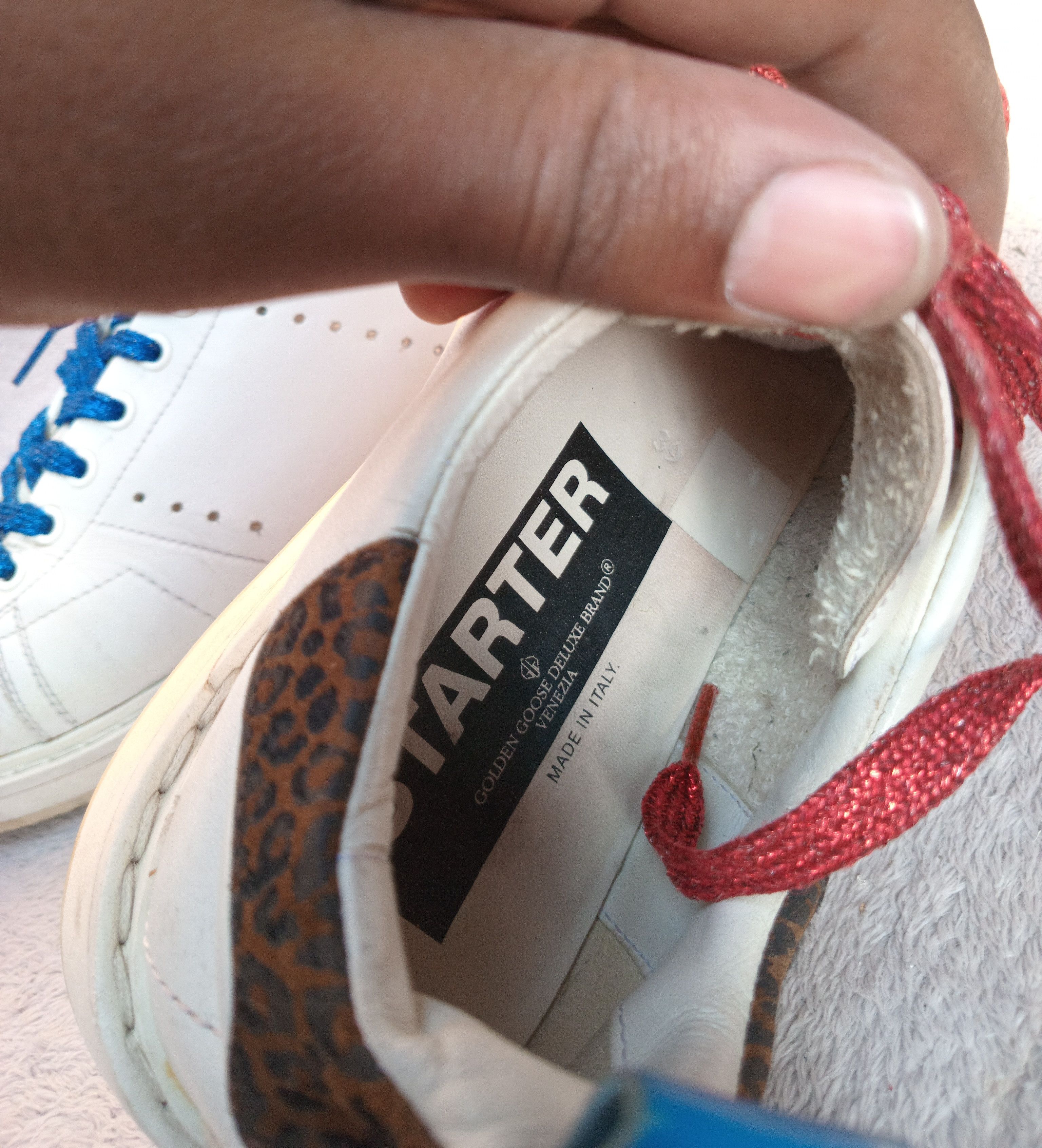 Golden Goose Golden Goose Sneakers STARTER VCE GGDB WHITE Leather low top Size US 9 / IT 39 - 5 Thumbnail
