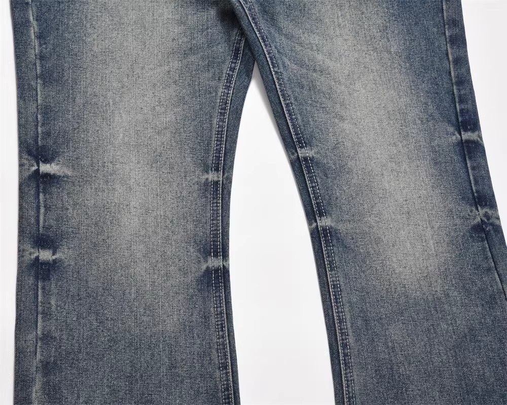 Japanese Brand × Jean American retro tie-dye washed wide-leg bootcut jeans Size US 32 / EU 48 - 3 Thumbnail