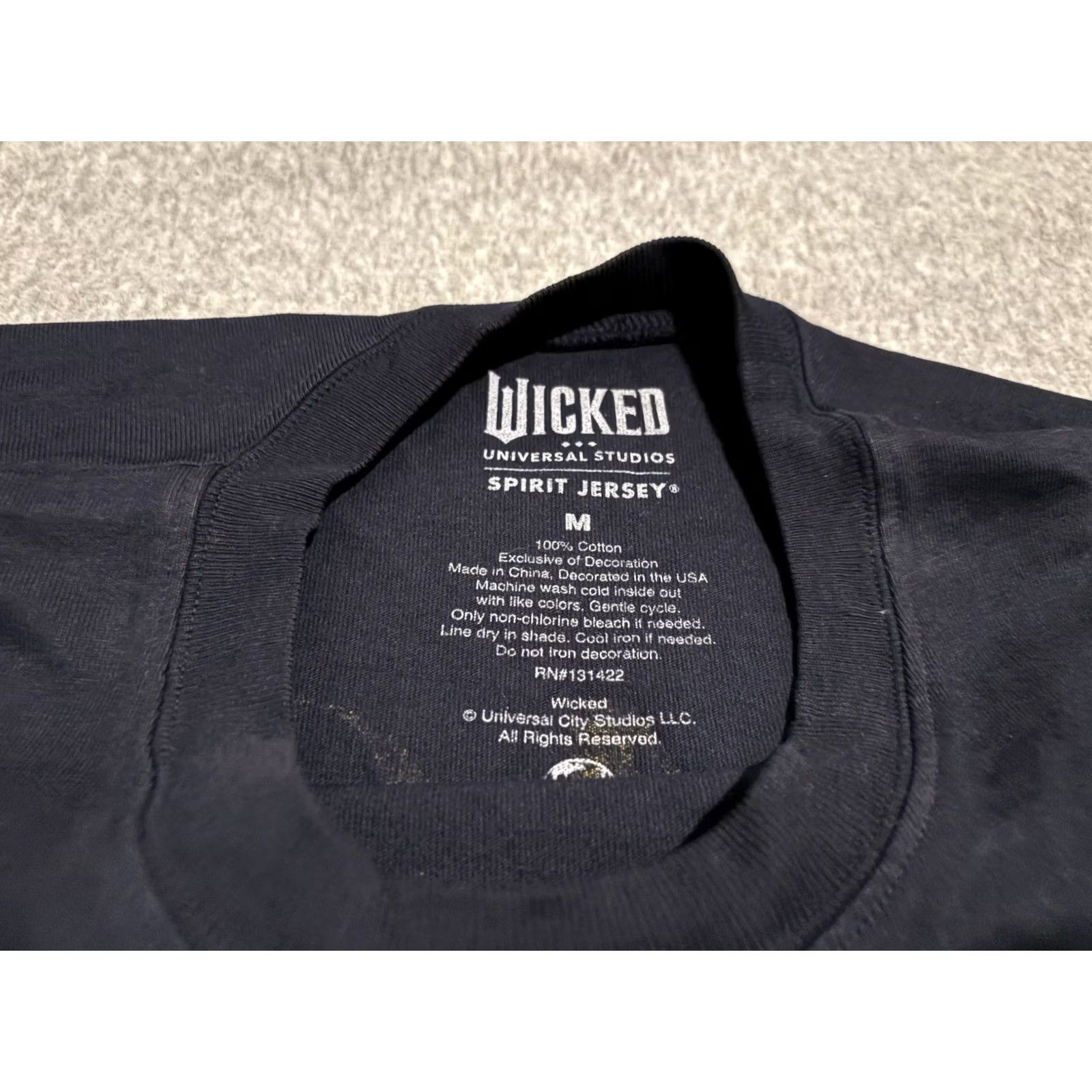 Vintage Wicked Spirit Jersey Black Medium Men Long Sleeve Universal Studios Kiamo Ko Castle Brand New Size US M / EU 48-50 / 2 - 8 Thumbnail