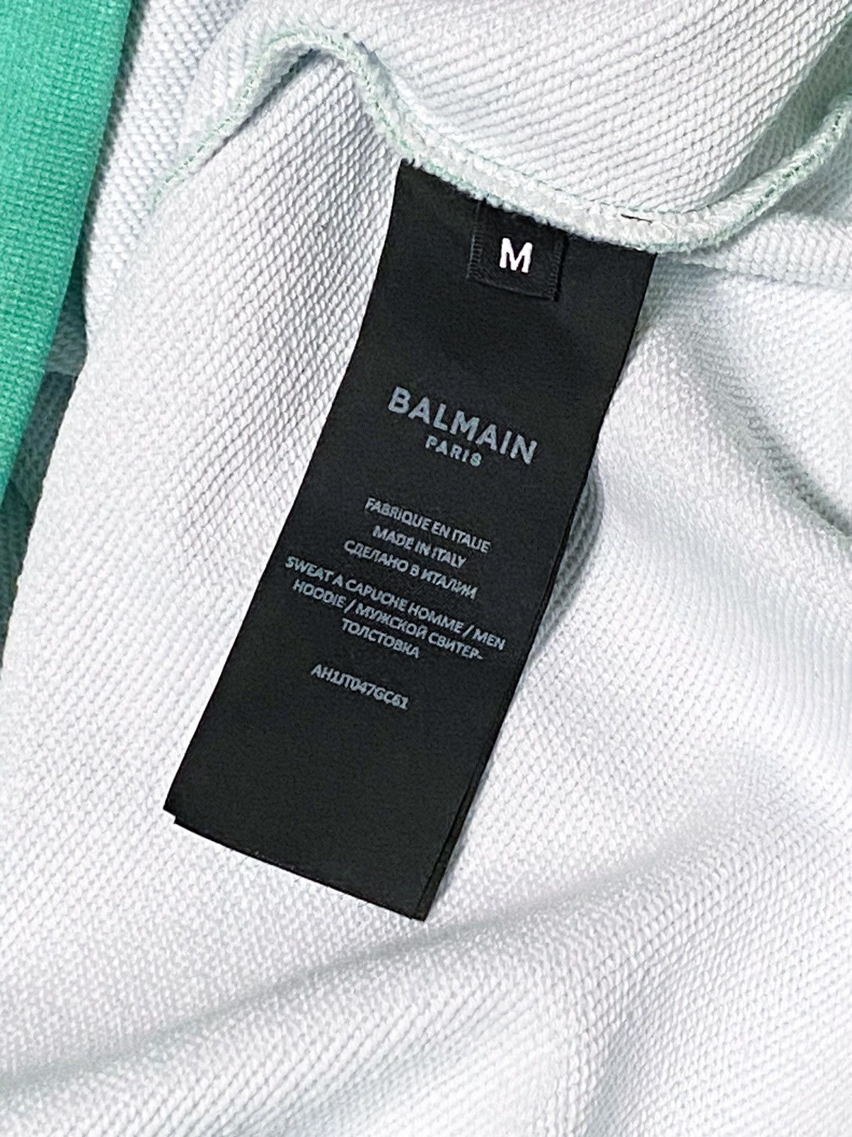 Balmain Balmain Desert Logo Printed Drawstring Hoodie size M Size US M / EU 48-50 / 2 - 11 Thumbnail