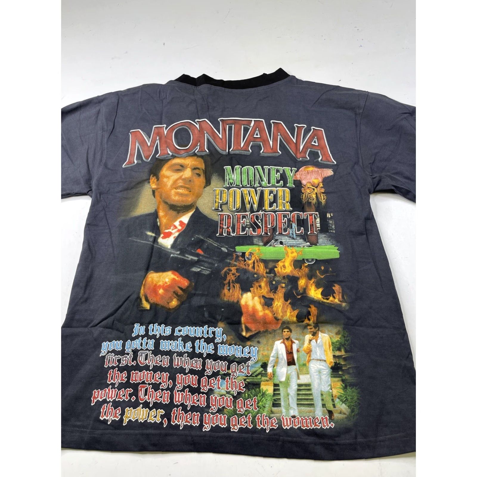 Marino Morwood Marino Morwood Scarface Tony Montana T Shirt Long Sleeve Rap Tee Mens M Gray Cotton Graphic Print Crew Neck Vintage 90s Hip Hop Movie Size US M / EU 48-50 / 2 - 7 Thumbnail