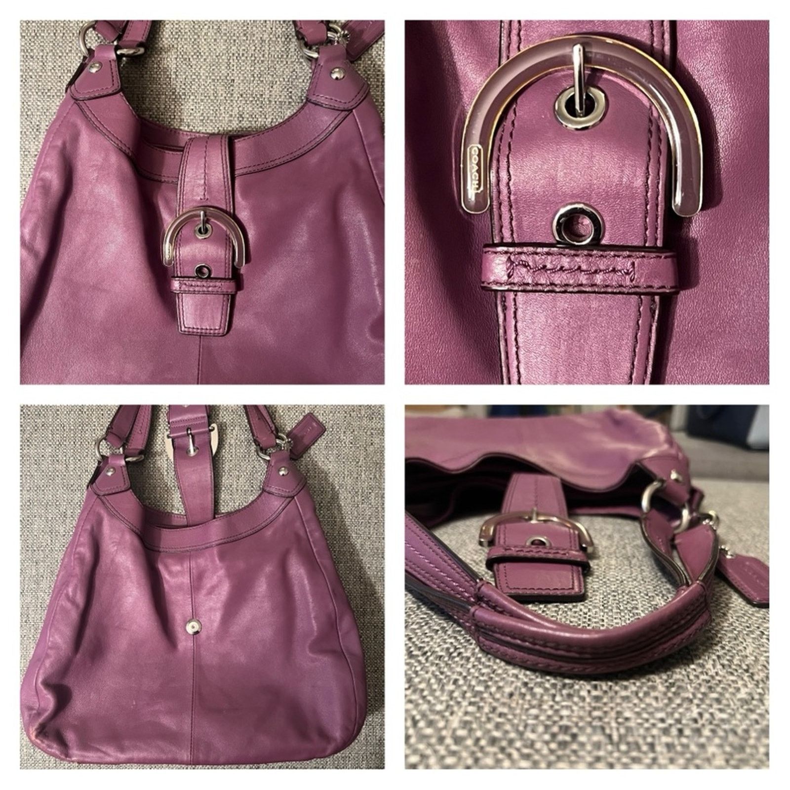 Coach Y2K Coach Soho Lynn Plum Hobo Bag F17092 Size ONE SIZE - 4 Thumbnail