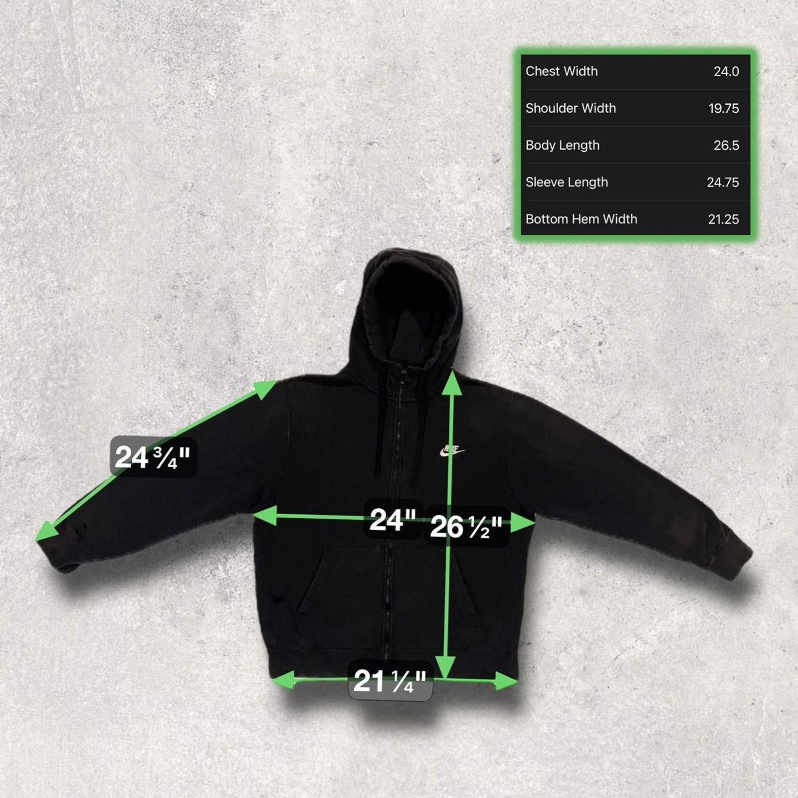 Nike Nike Black Casual Athletic Hooded Full-Zip Jacket Size US L / EU 52-54 / 3 - 5 Thumbnail
