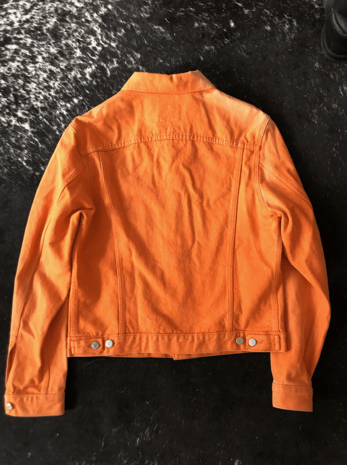 Helmut Lang Safety Orange Denim Trucker Size US M / EU 48-50 / 2 - 2 Thumbnail