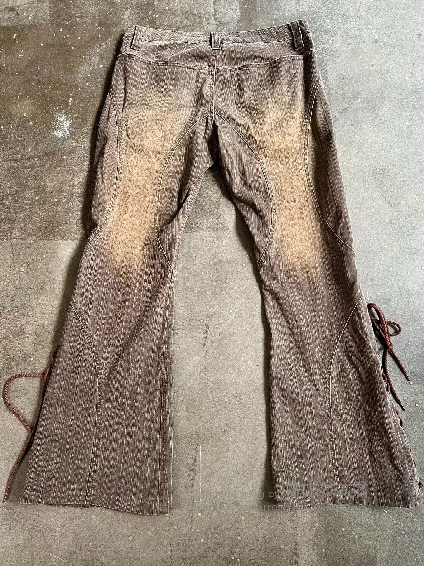 Tornado Mart Tornado Mart Bell Bottom Denim Pants. Size US 30 / EU 46 - 7 Thumbnail