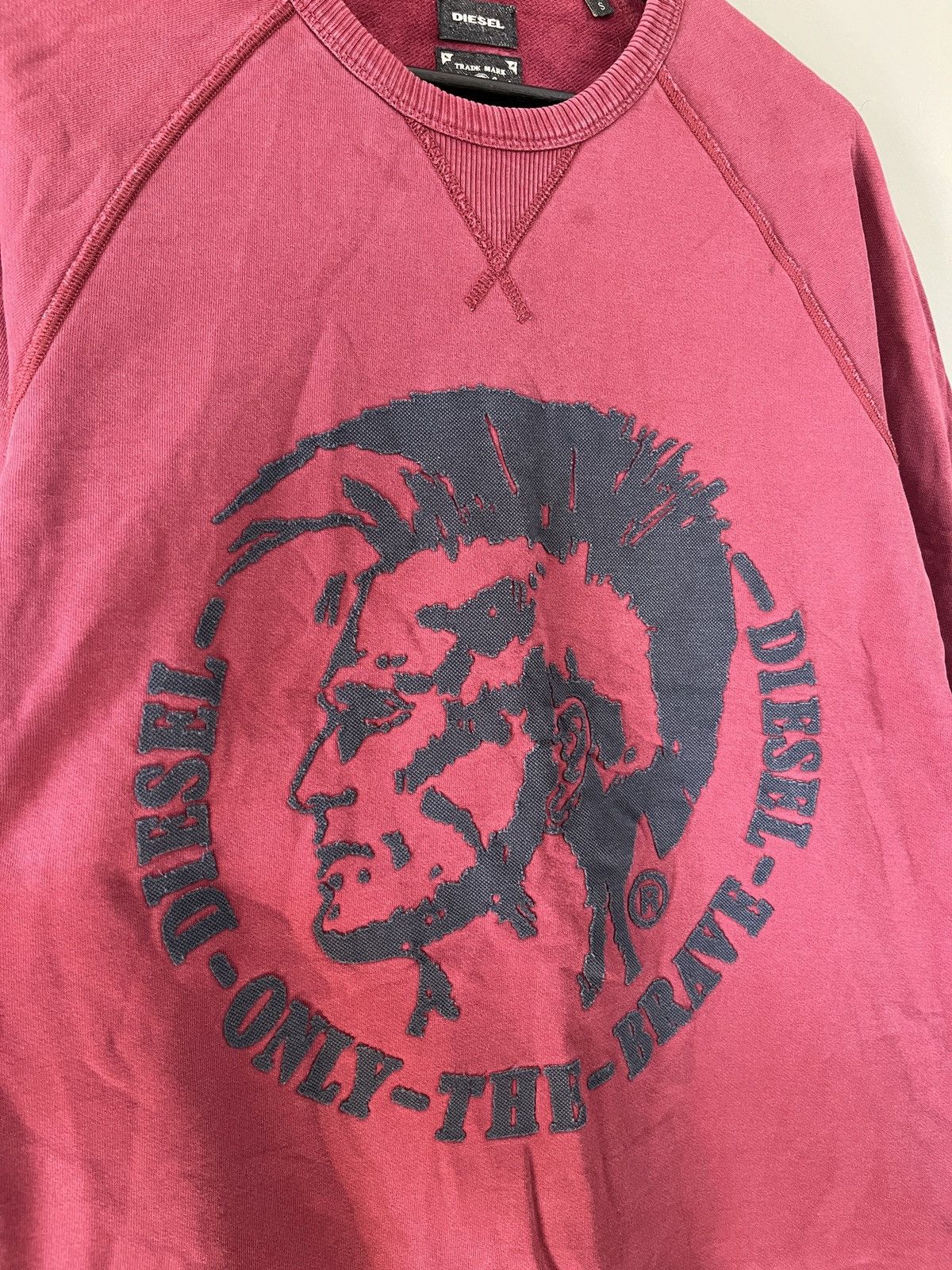 Diesel Diesel Vintage Cherokee Punk Burgundy Sweatshirt Size US S / EU 44-46 / 1 - 5 Thumbnail