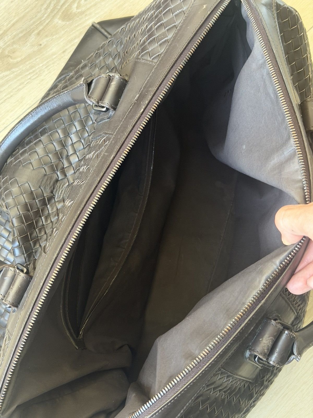 Bottega Veneta Bottega Intrecciato Leather XL Weekender Bag Size ONE SIZE - 7 Thumbnail