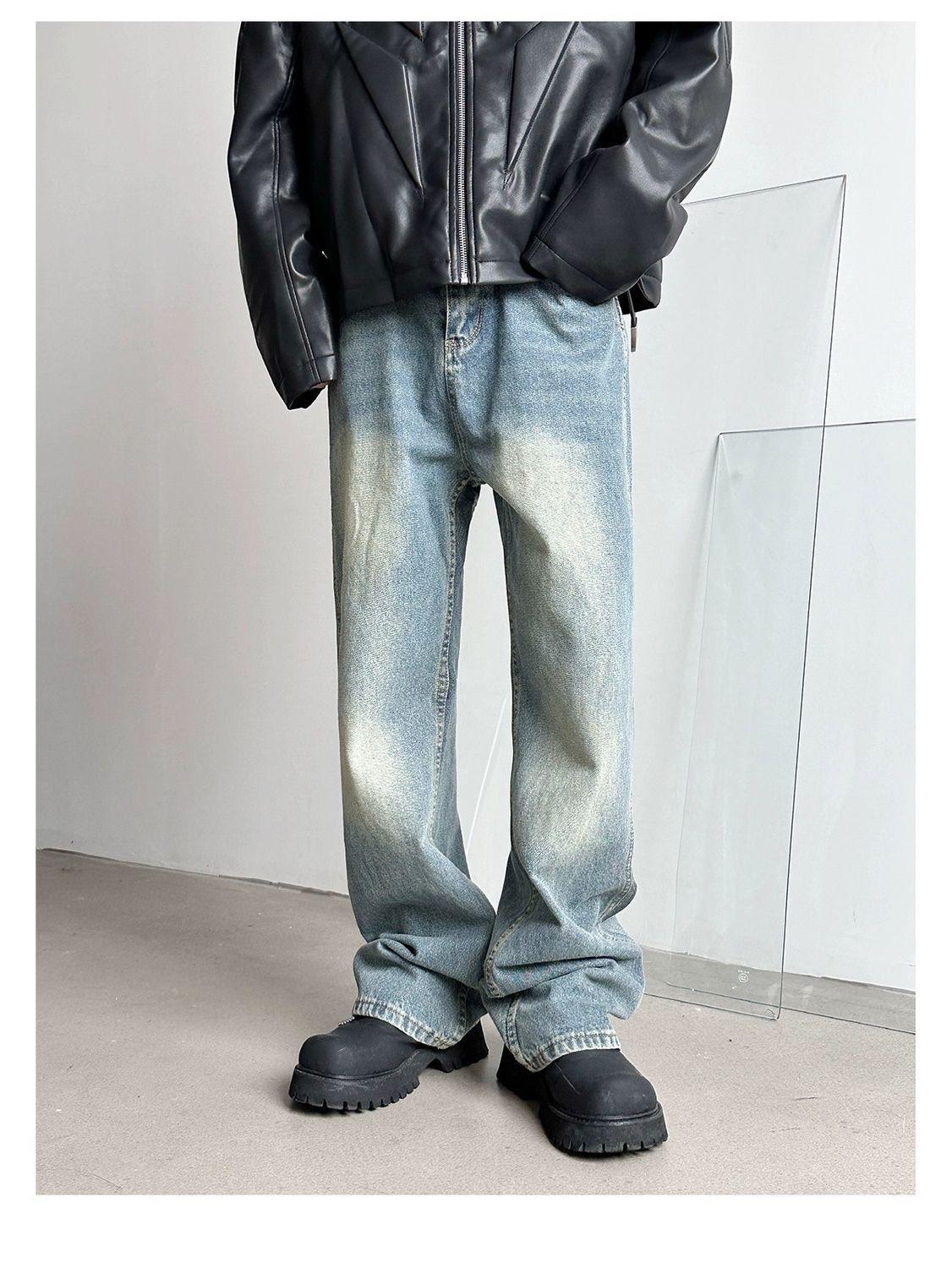 Jean × Vintage loose baggy washed faded y2k hiphop jeans Size US 28 / EU 44 - 3 Thumbnail