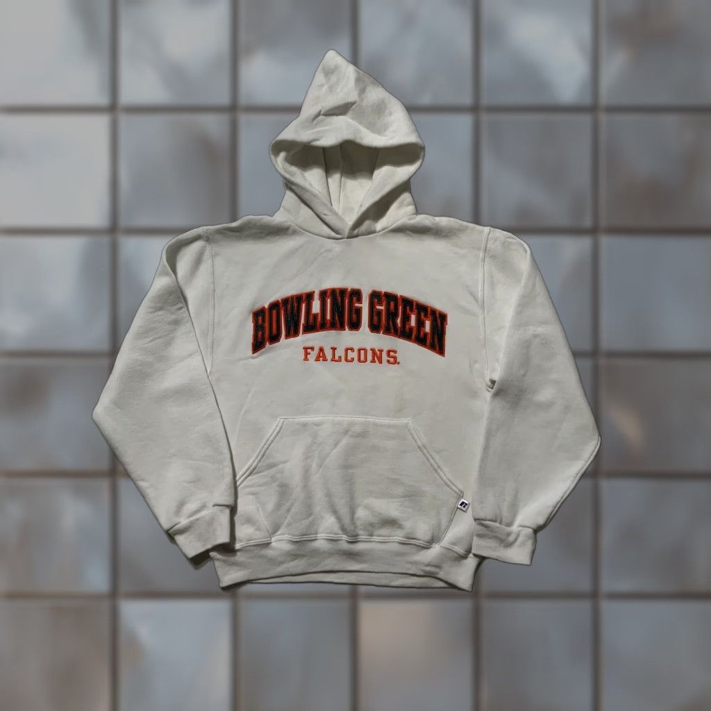 Russell Athletic VINTAGE Russell Athletic Bowling Green Falcons University White Pullover Hoodie Size US S / EU 44-46 / 1 - 1 Thumbnail