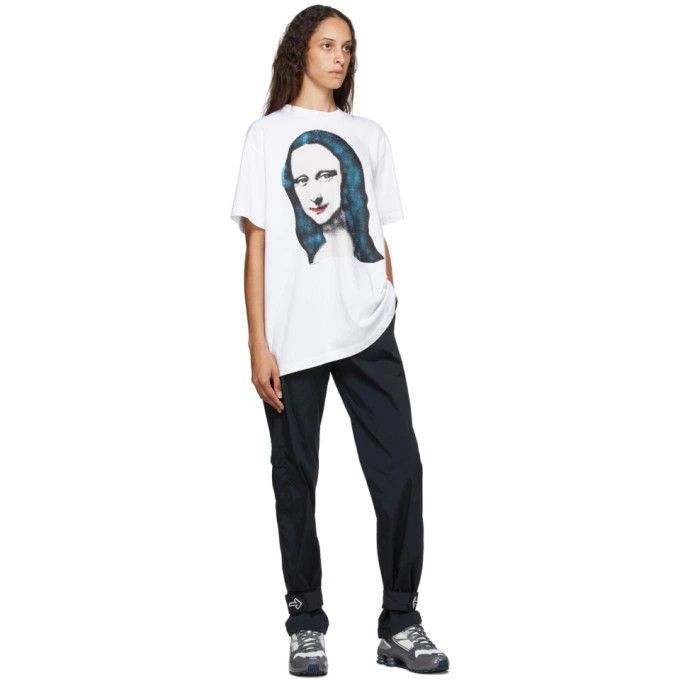 Off-White White Mona Lisa Pivot Oversized T-Shirt Size XS / US 0-2 / IT 36-38 - 3 Thumbnail